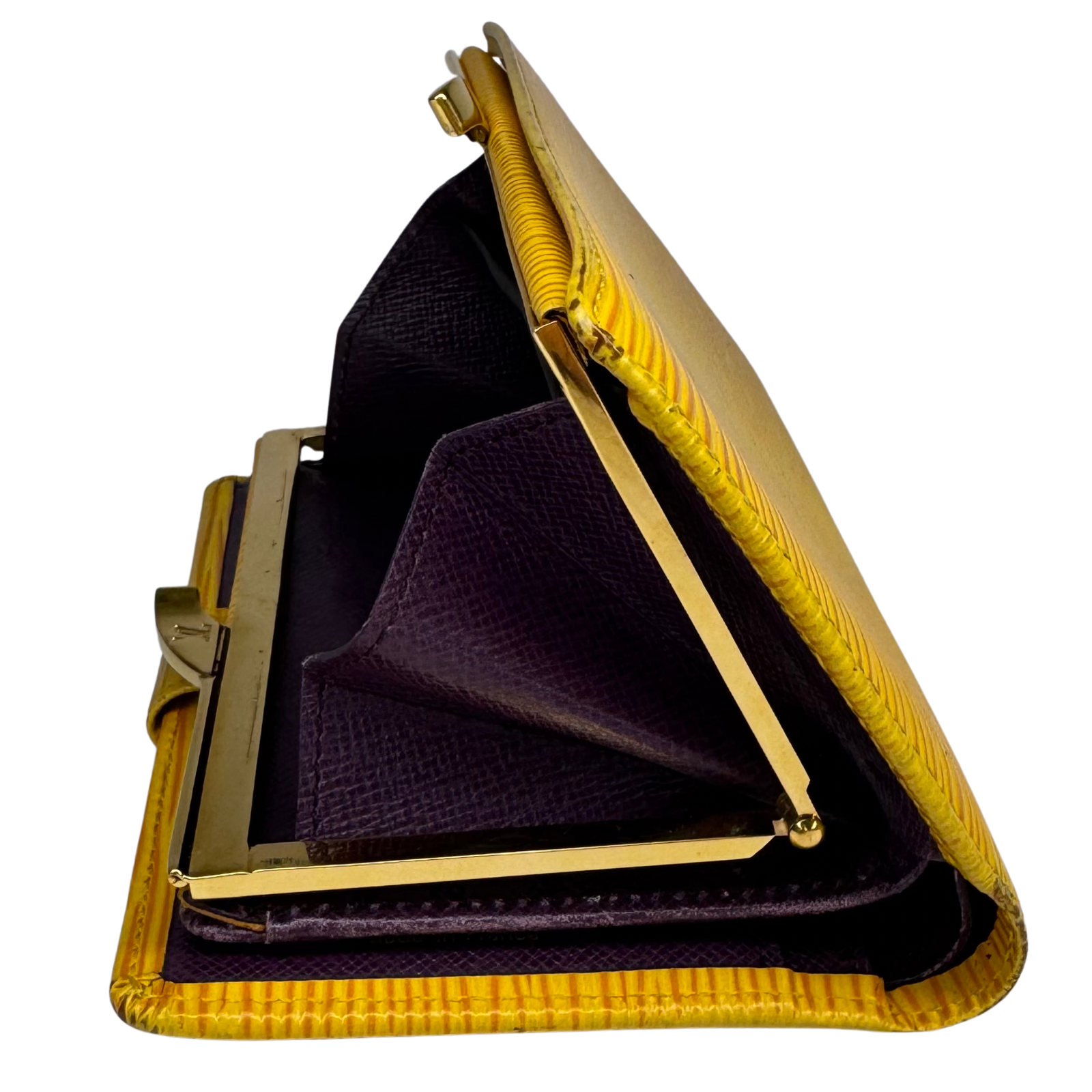 Louis Vuitton Epi Leather Long Wallet Yellow