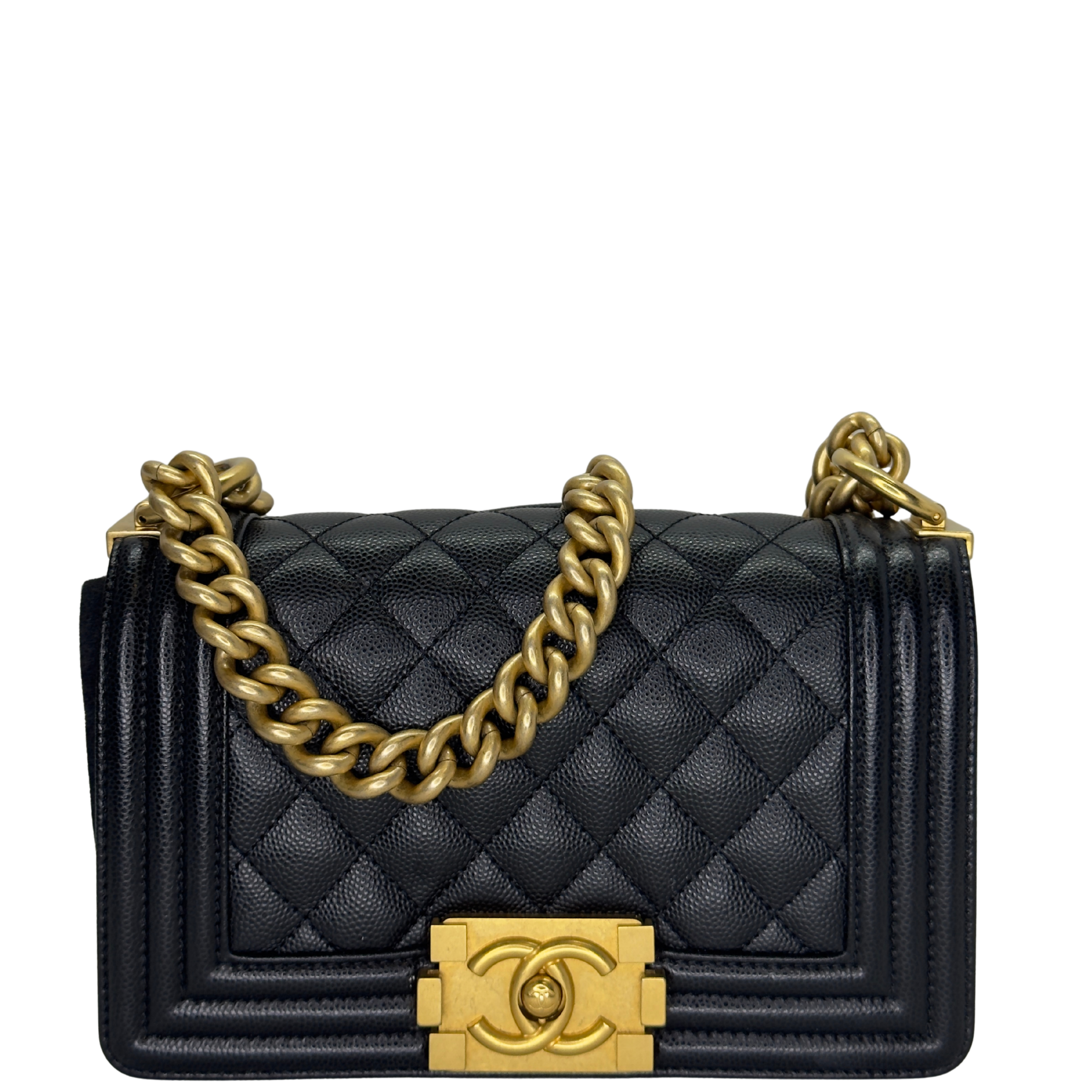 Chanel Smal Boy Bag Caviar Black GHW