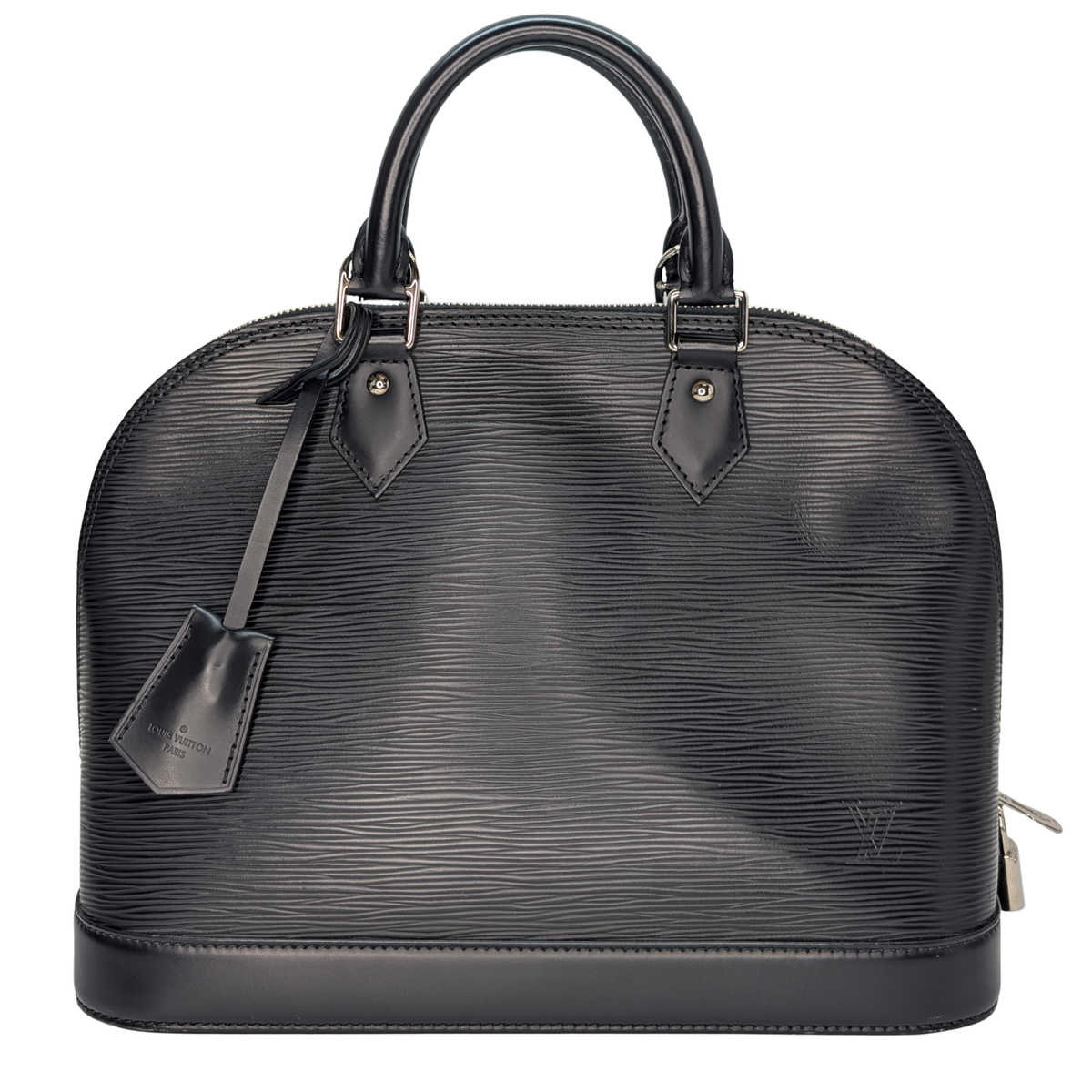 Louis Vuitton Alma MM Handbag Epi Leather Black