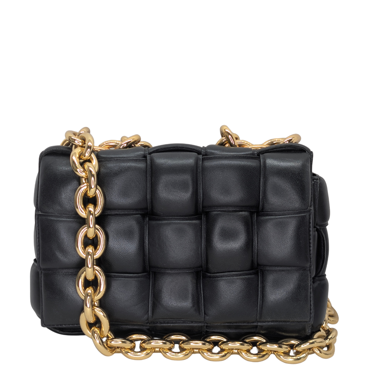 Bottega Veneta Chain Padded Cassette Bag Black