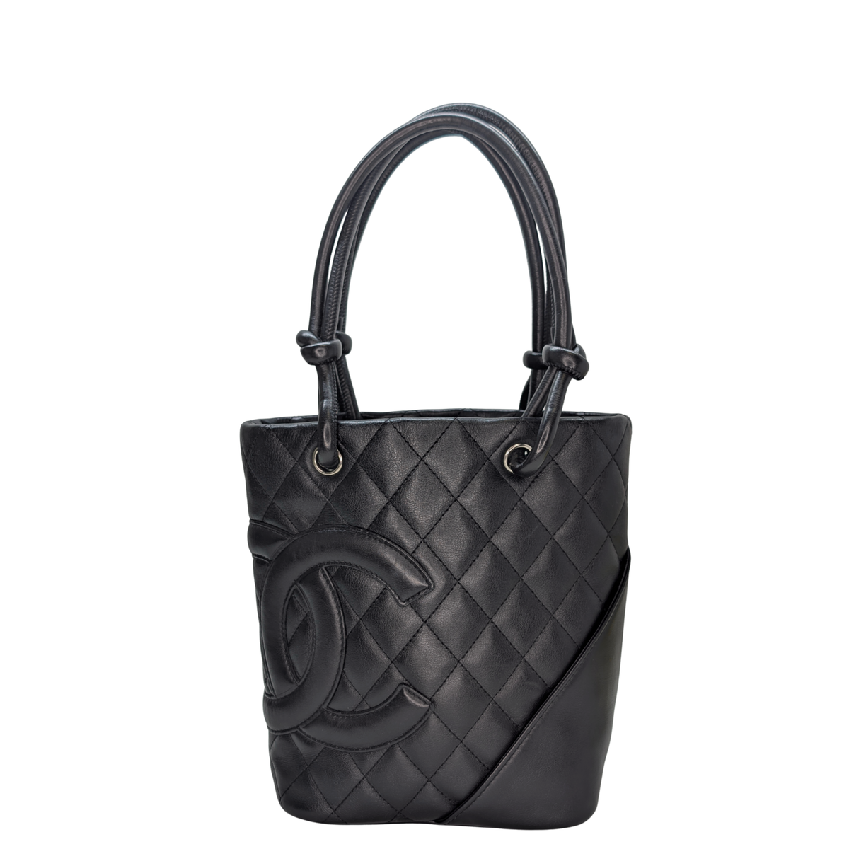 Chanel Cambon Ligne Tote Small Black on Black Bag