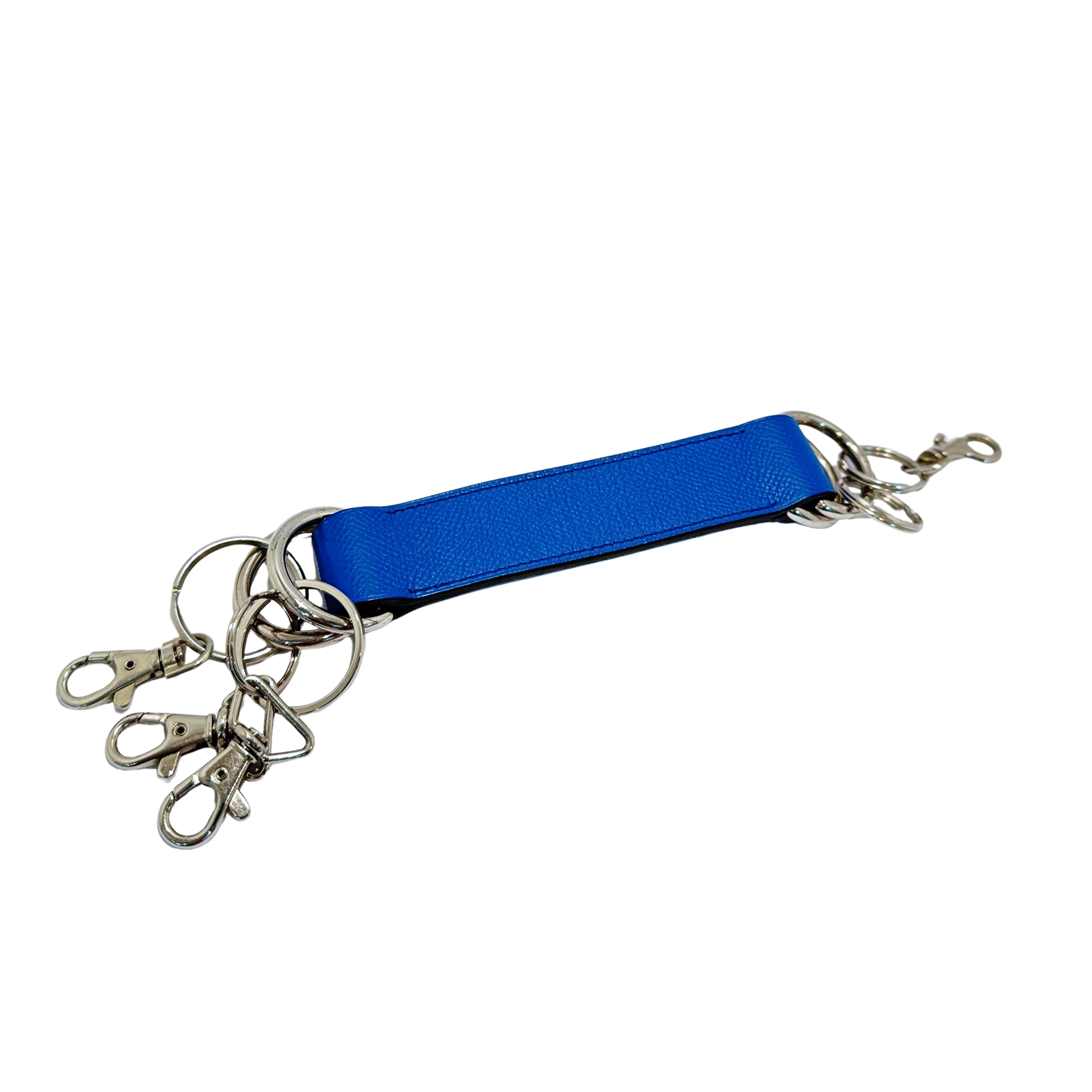 Hermés Paris Romance Scarf Belt Leather Blue