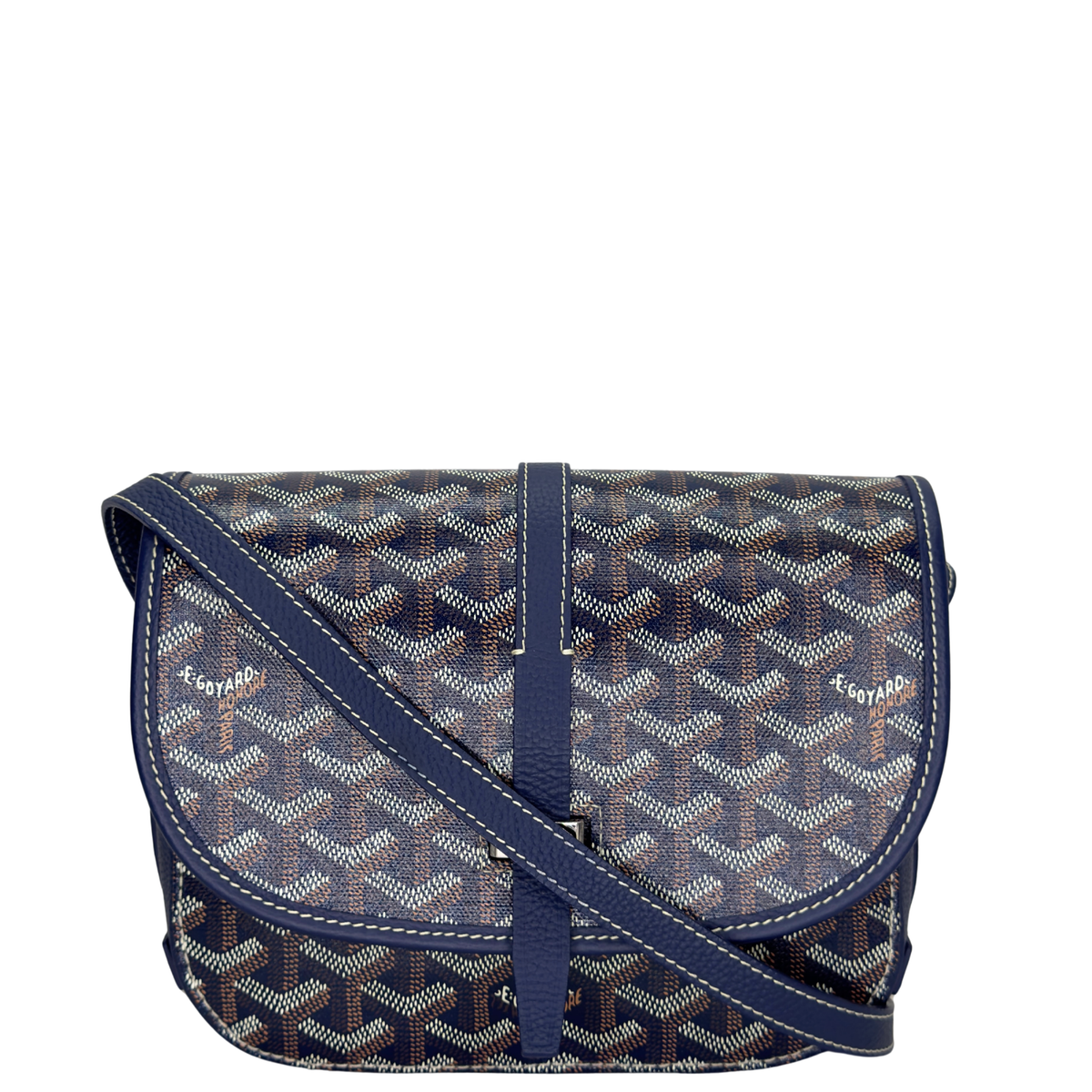 Goyard Belvedere II PM Crossbody Messenger Bag Navy