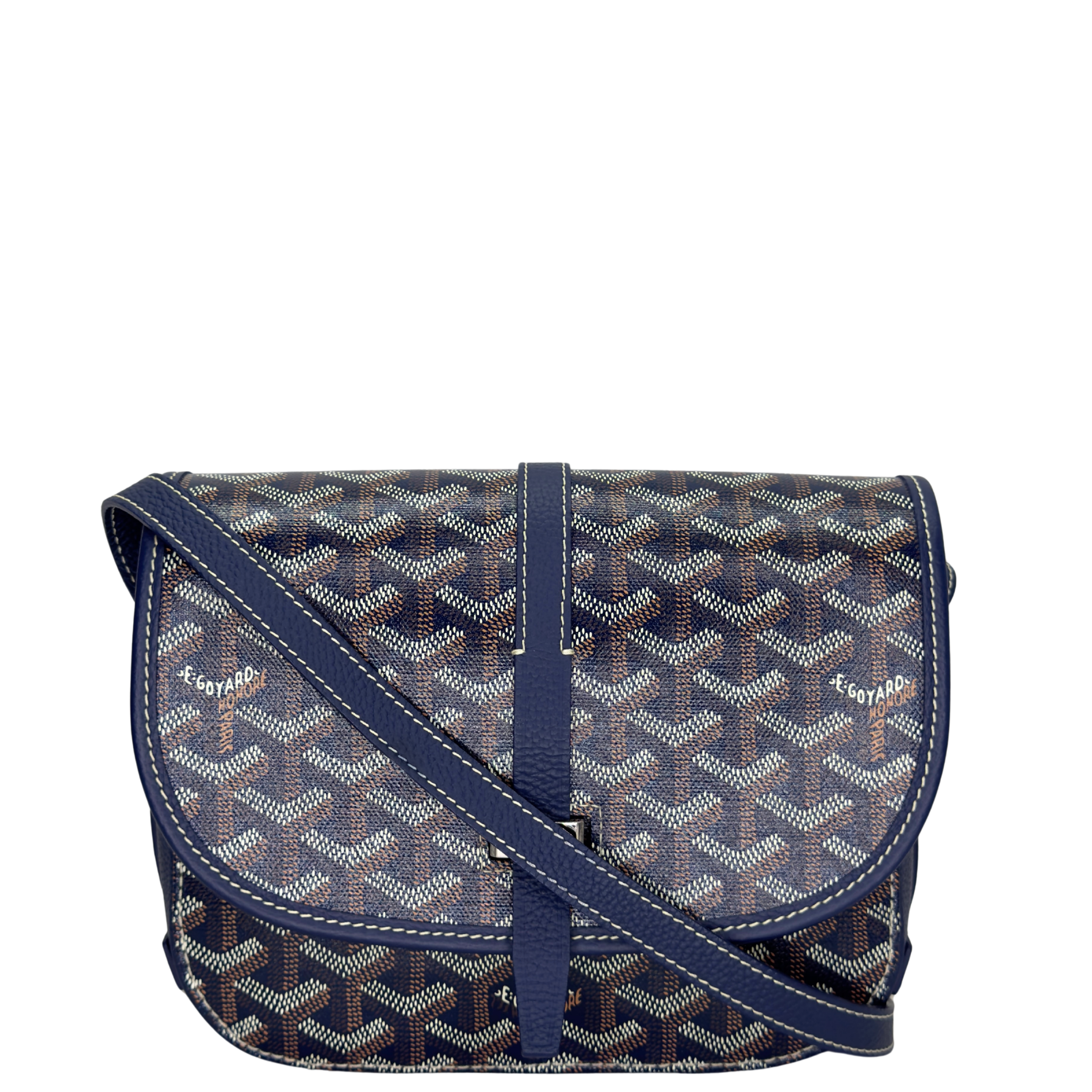 Goyard Belvedere II PM Crossbody Messenger Bag Navy