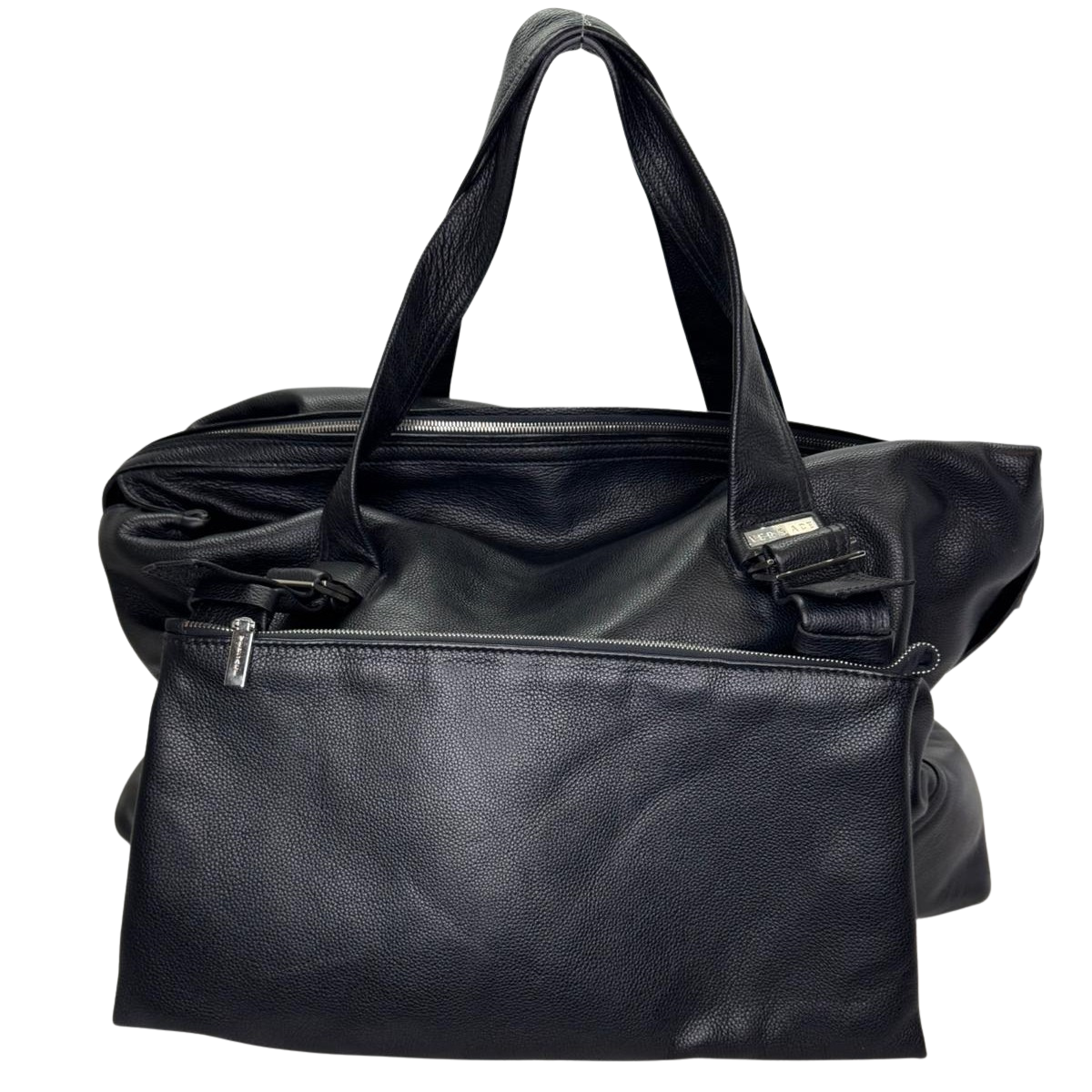 Versace Carry On Large Leather Black