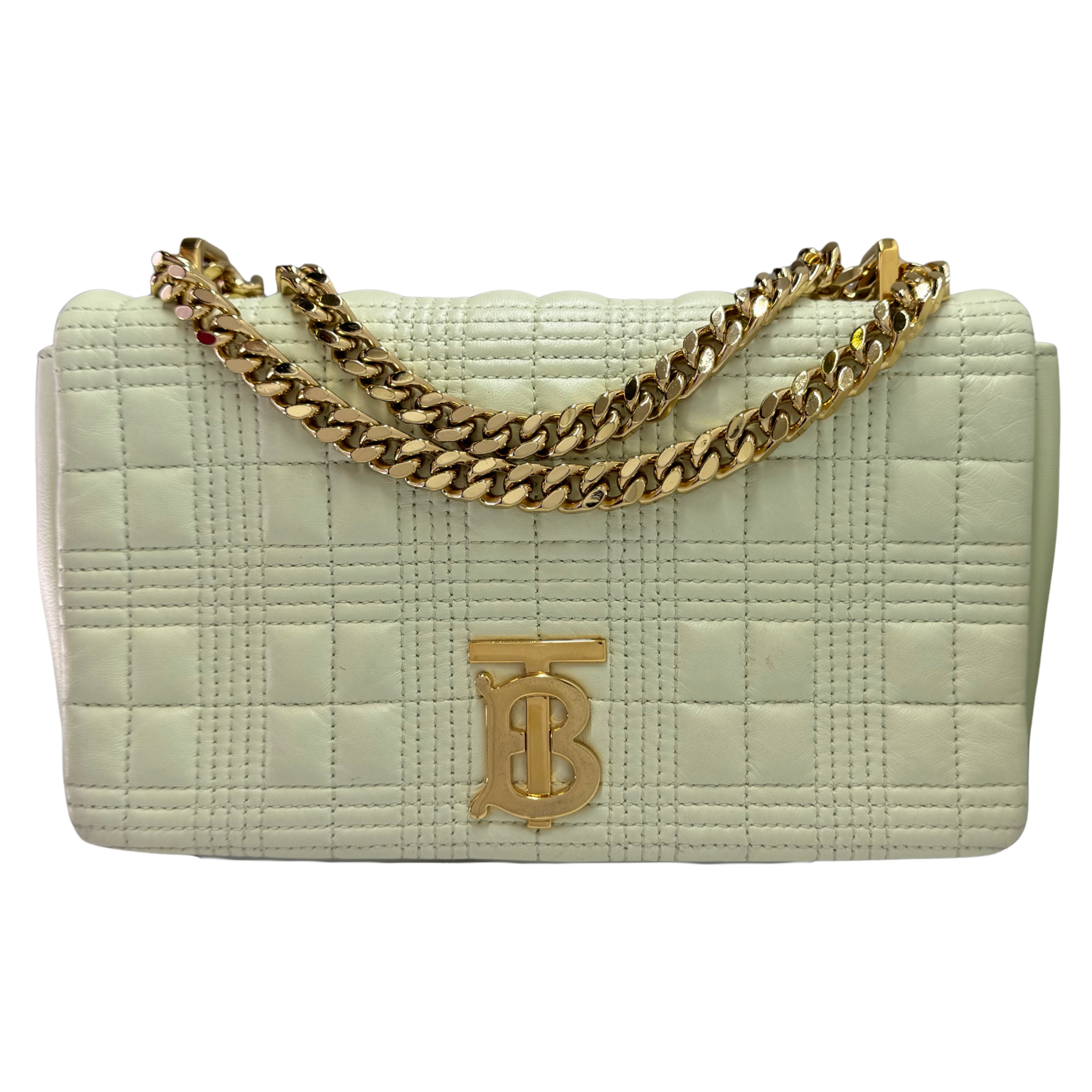 Burberry Lola Crossbody Bag Leather Green