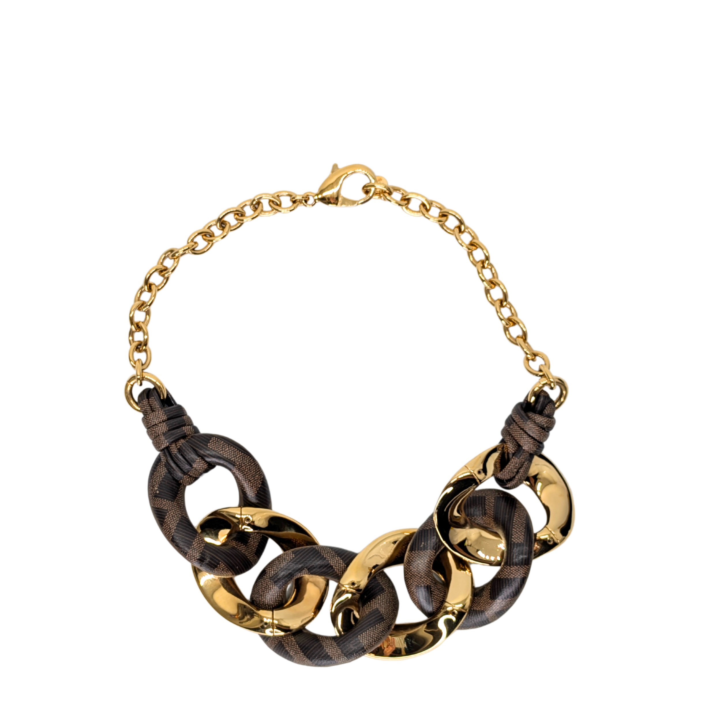 Fendi Leather Filo Necklace