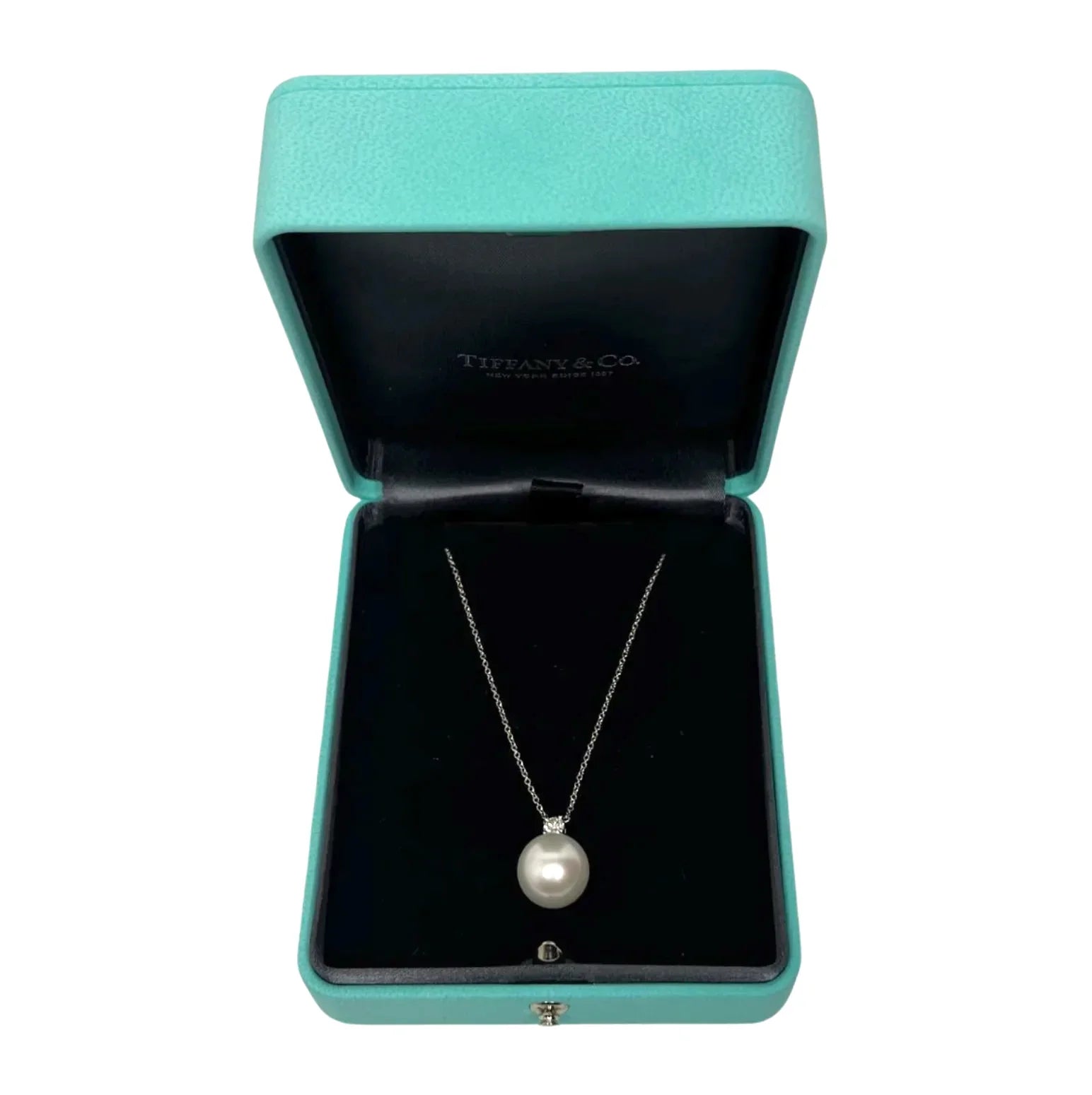 Tiffany & Co. South Sea Noble Pearl Necklace – 0.17 ct Diamond / Platinum