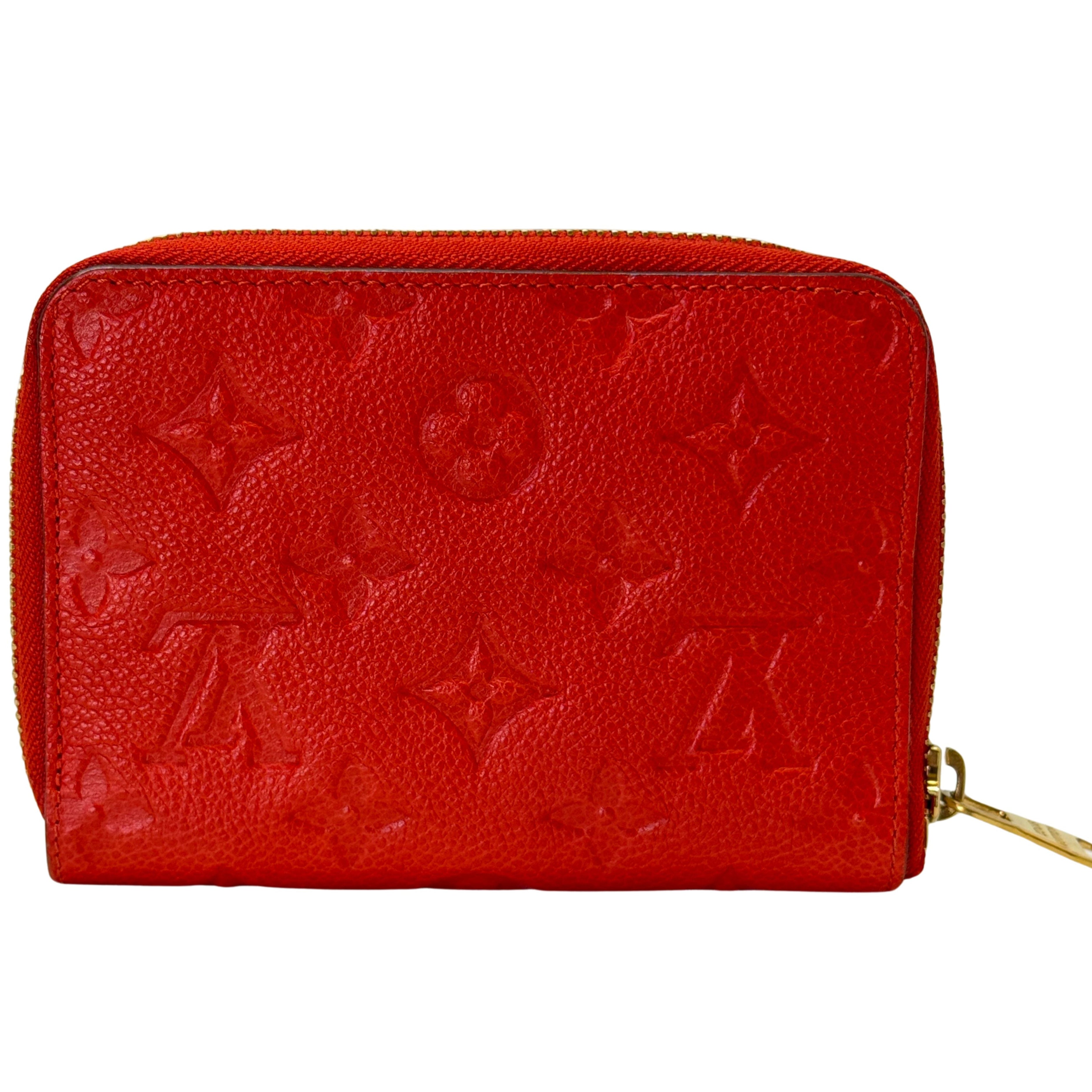 Louis Vuitton Empreinte Wallet Leather Red