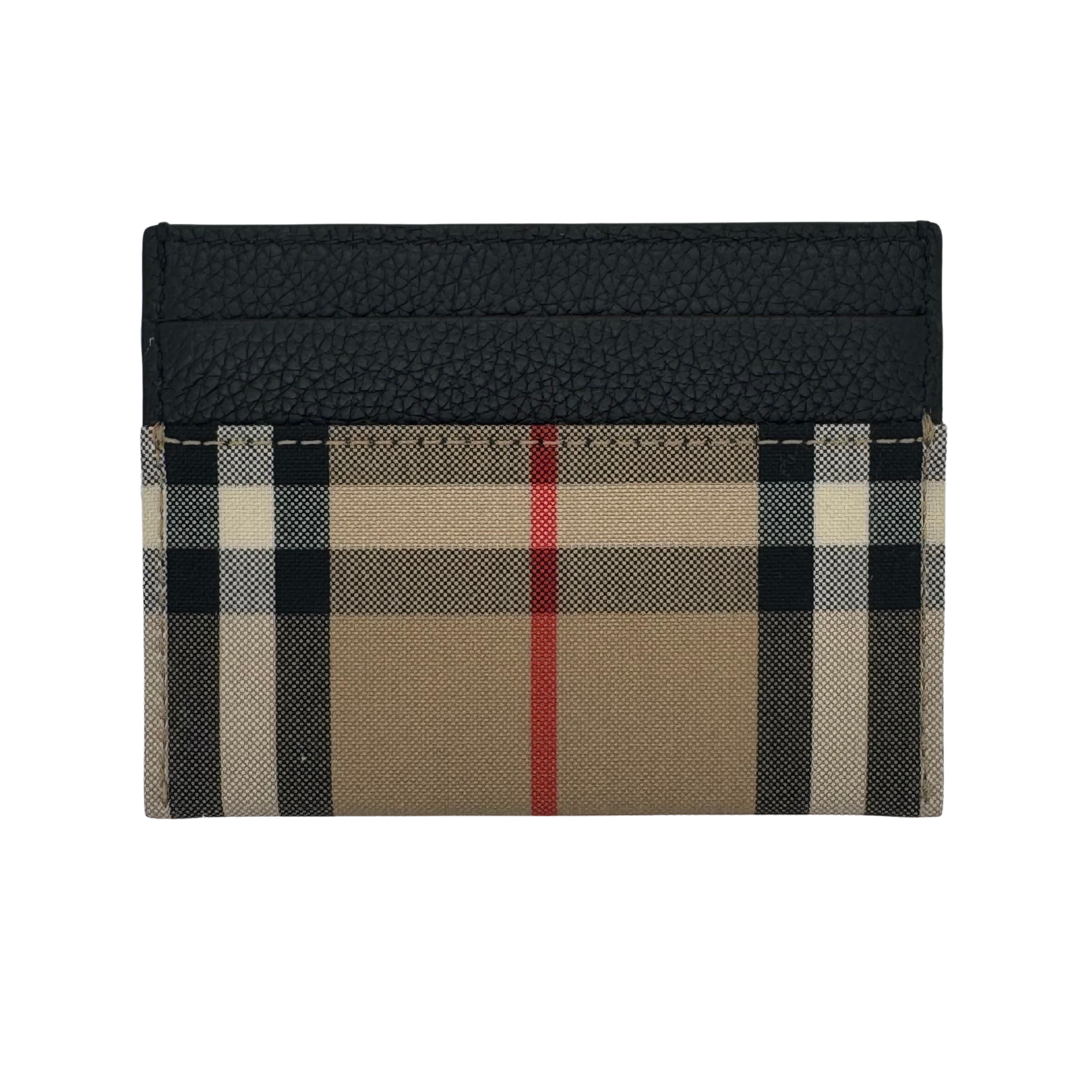 Burberry Check card case wallet