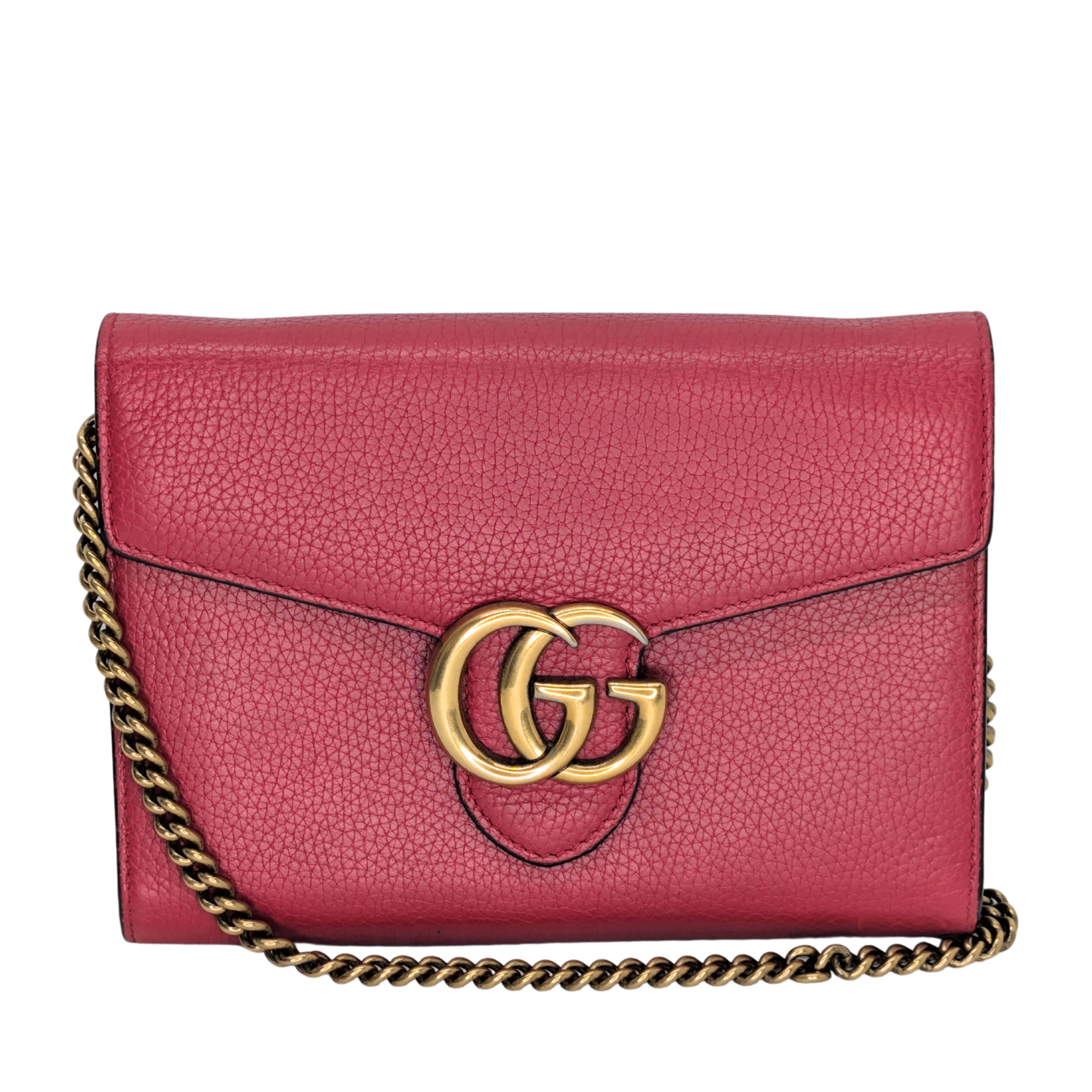 Gucci GG Marmont Wallet On Chain Red