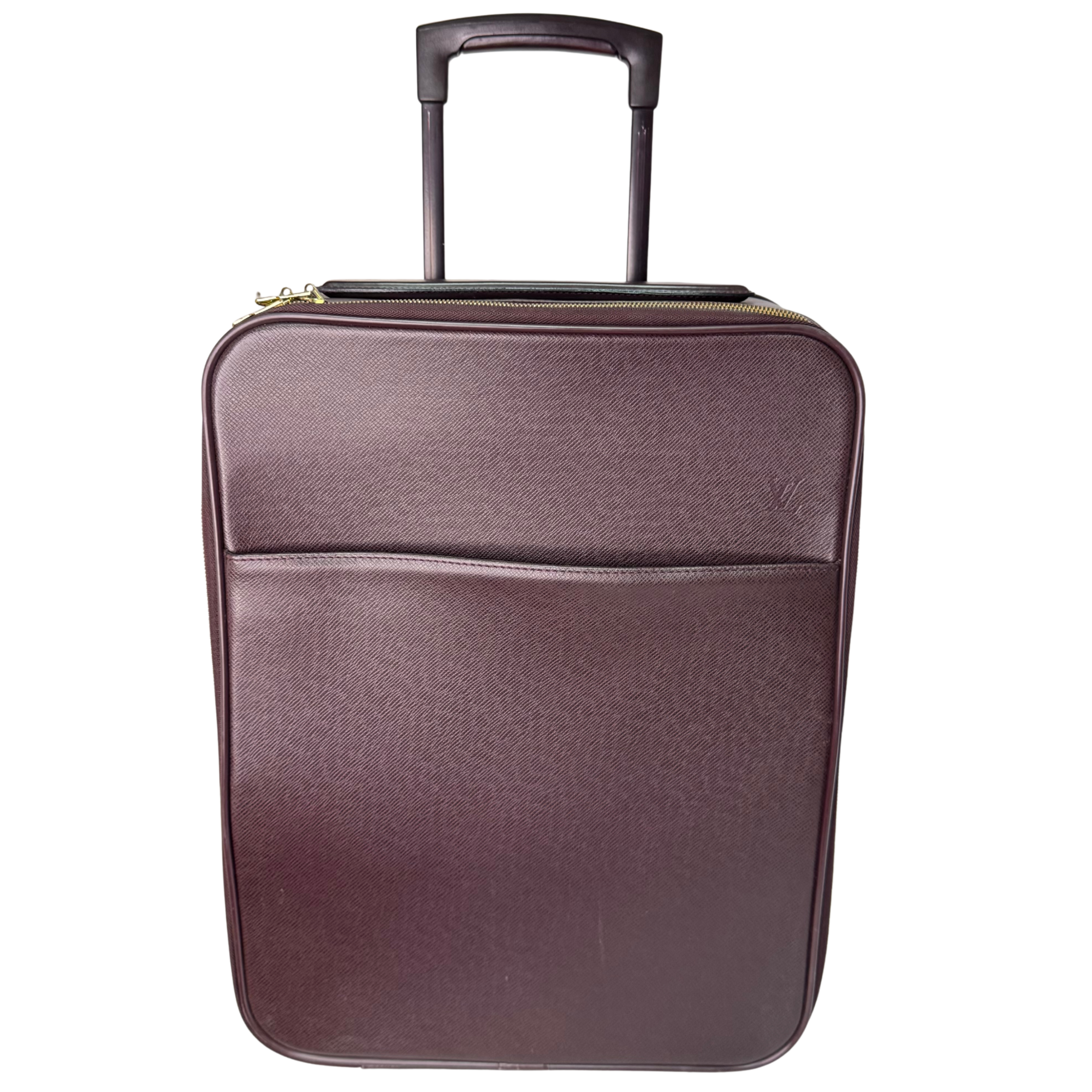 Louis Vuitton Pegase 45 Luggage Bag Leather Burgundy