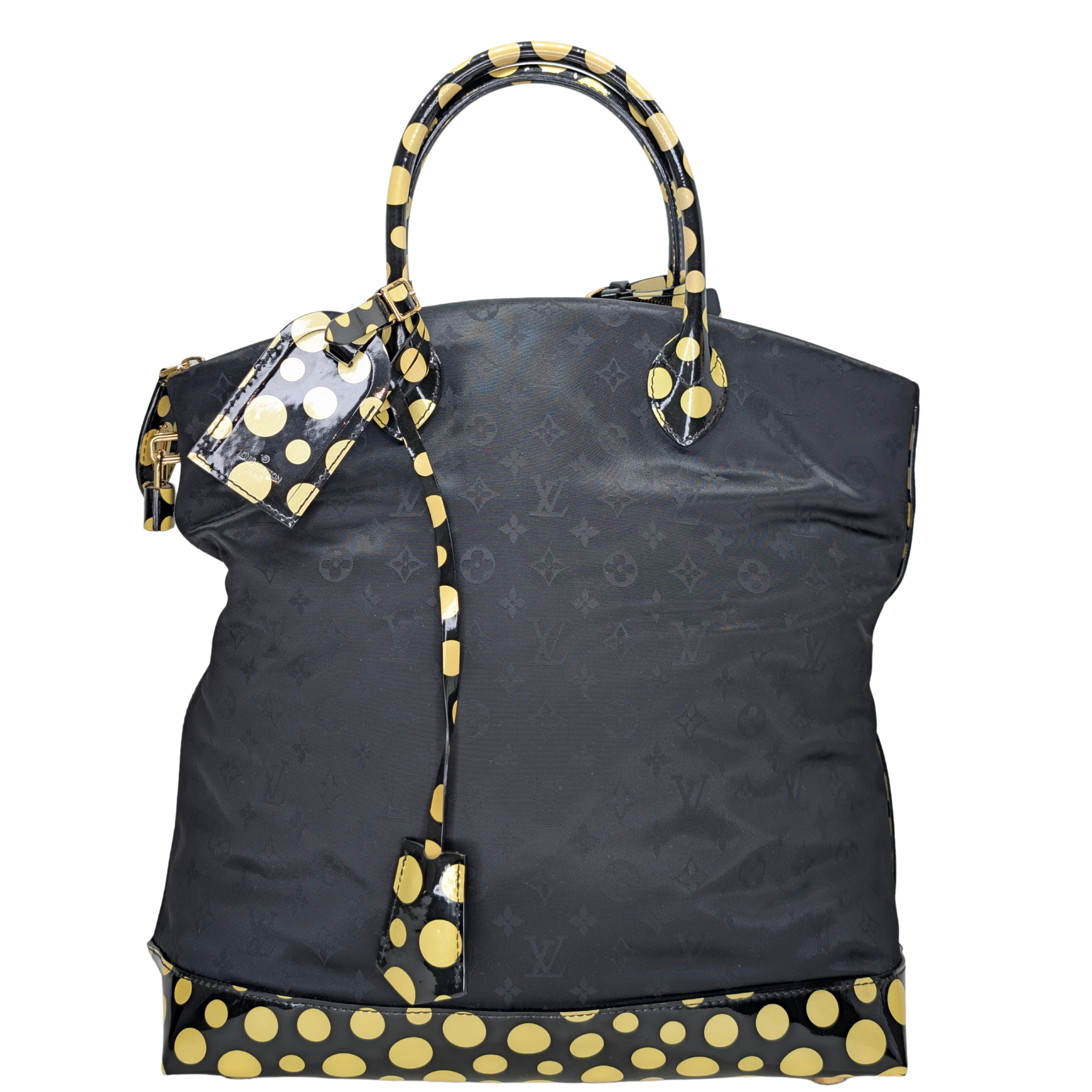 Louis Vuitton X Yayoi Kusama Monogram Nylon Infinity Dots Lockit Bag MM