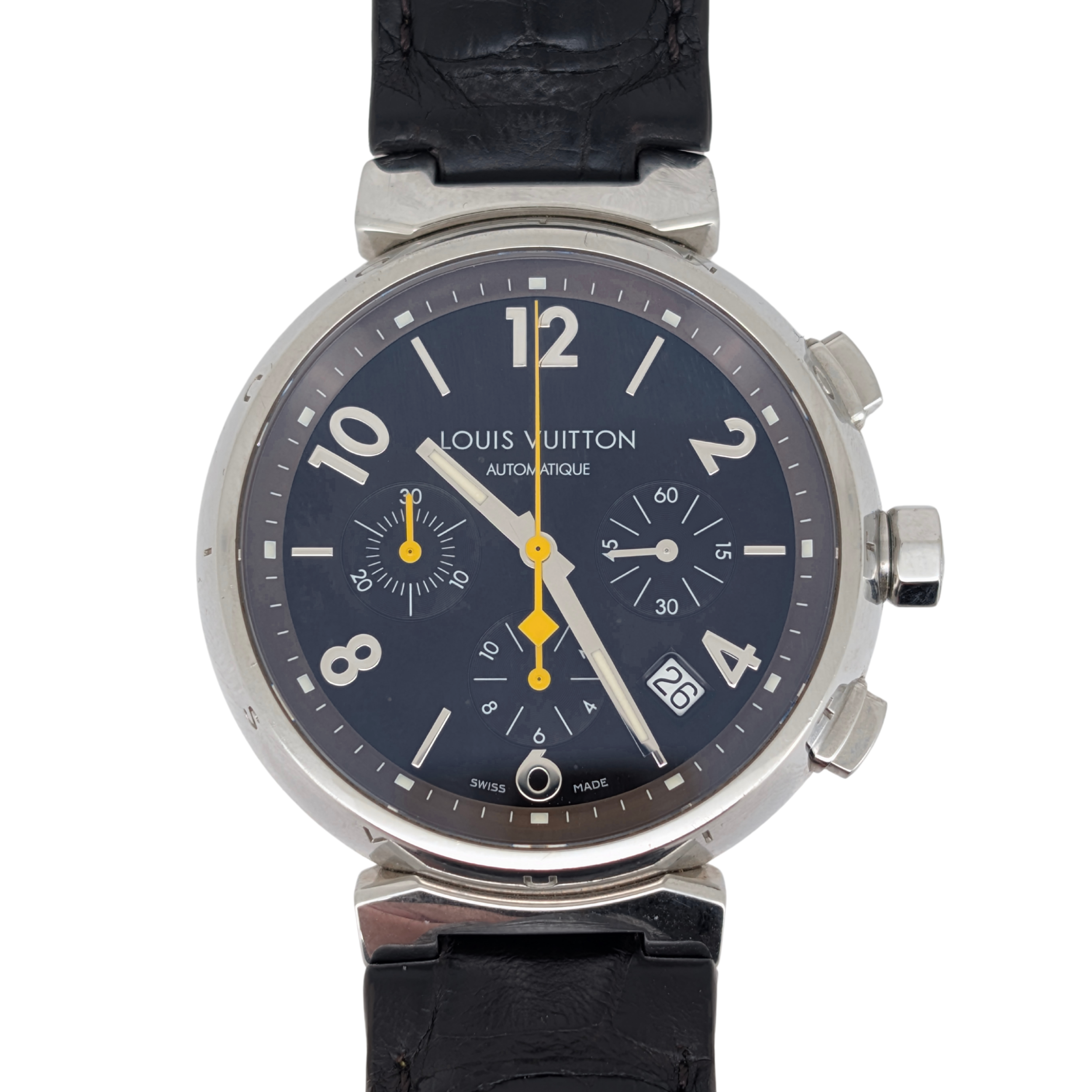 Louis Vuitton Tambour Chronograph Q1121 41mm Automatic Steel Watch