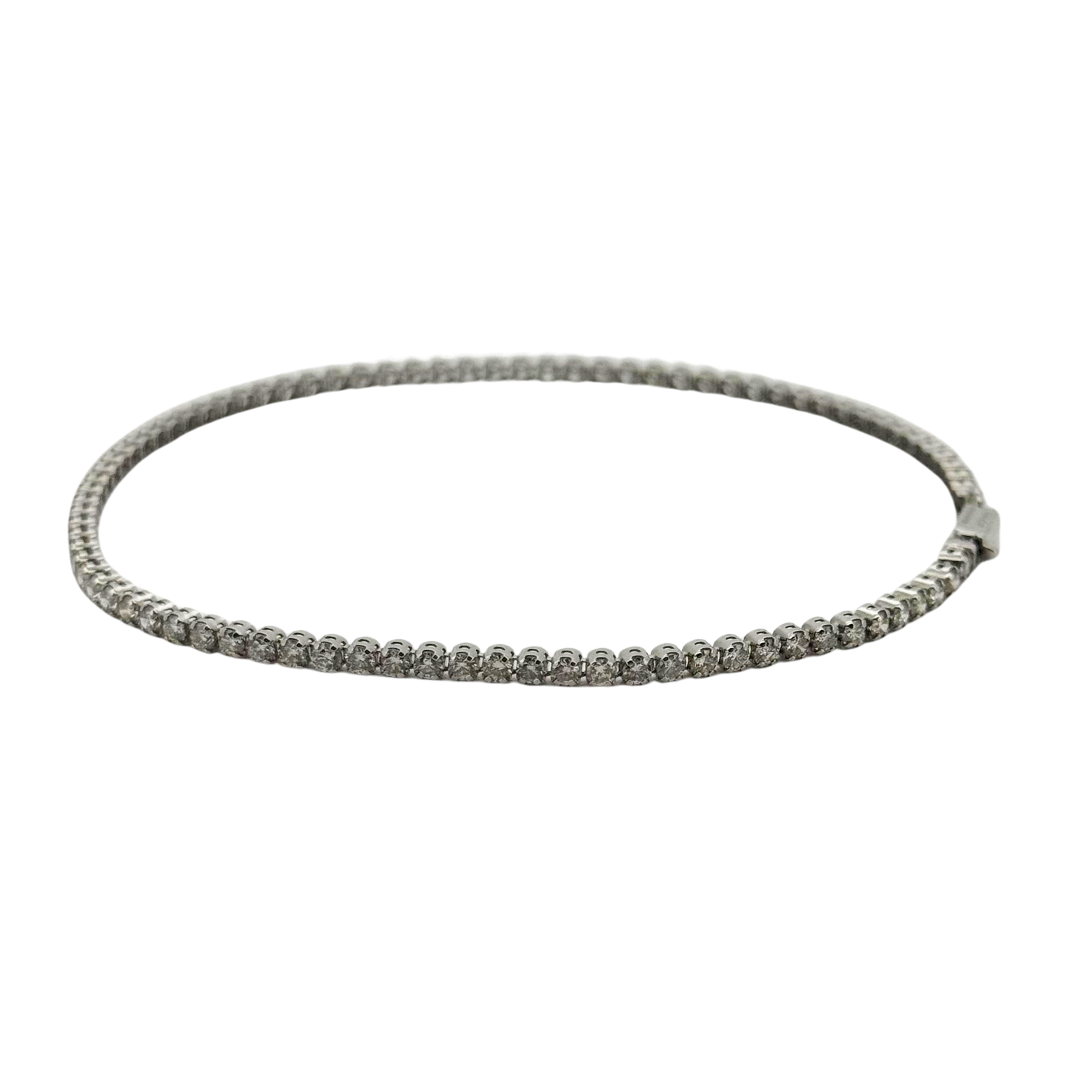 2.10ct SI Natural Diamond on Platinum Tennis Bracelet