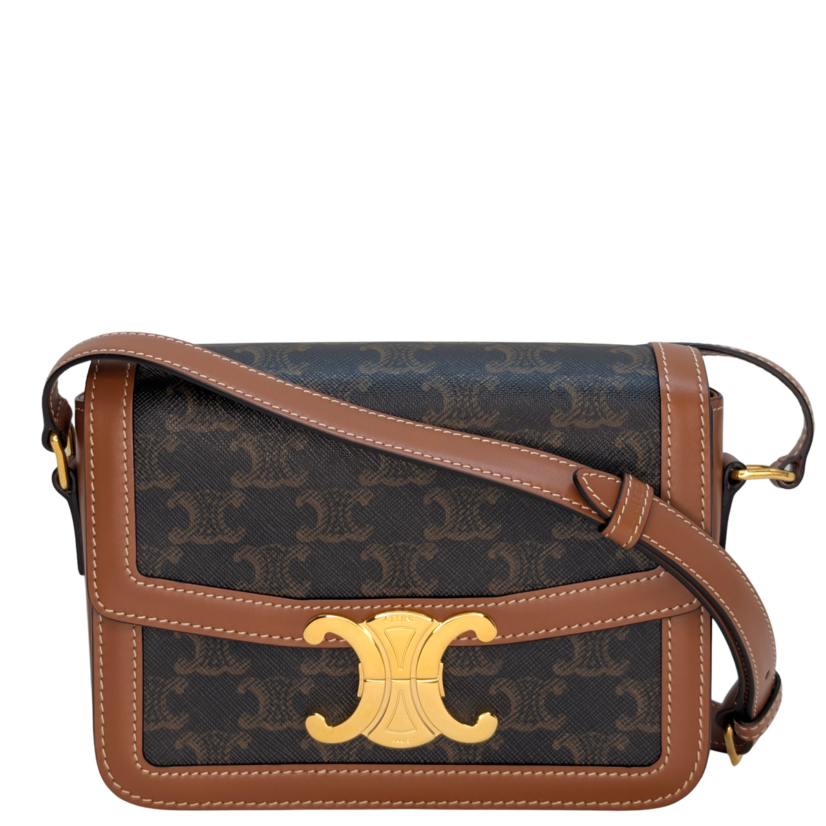Celine Teen Triomphe 凯旋门帆布斜挎包