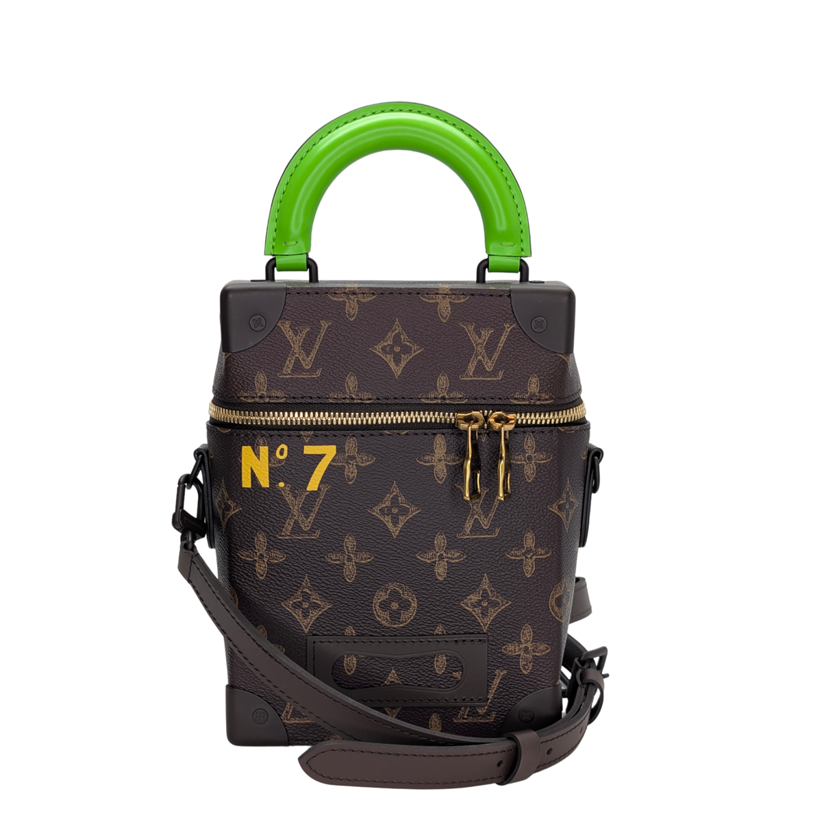 路易威登Monogram N°7 Vertical Box Trunk Virgil Abloh手袋