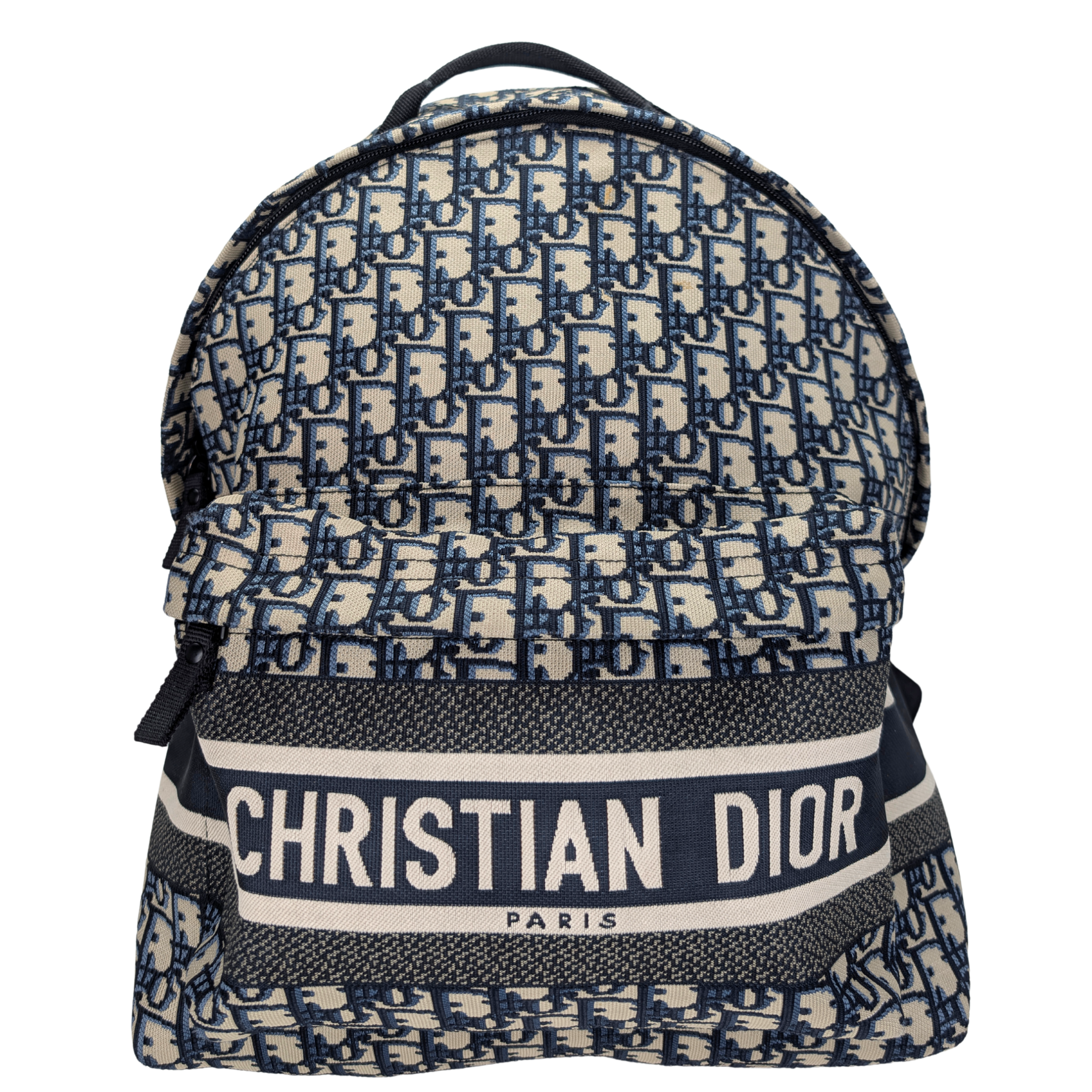 Dior DiorTravel Backpack Oblique Jacquard Navy