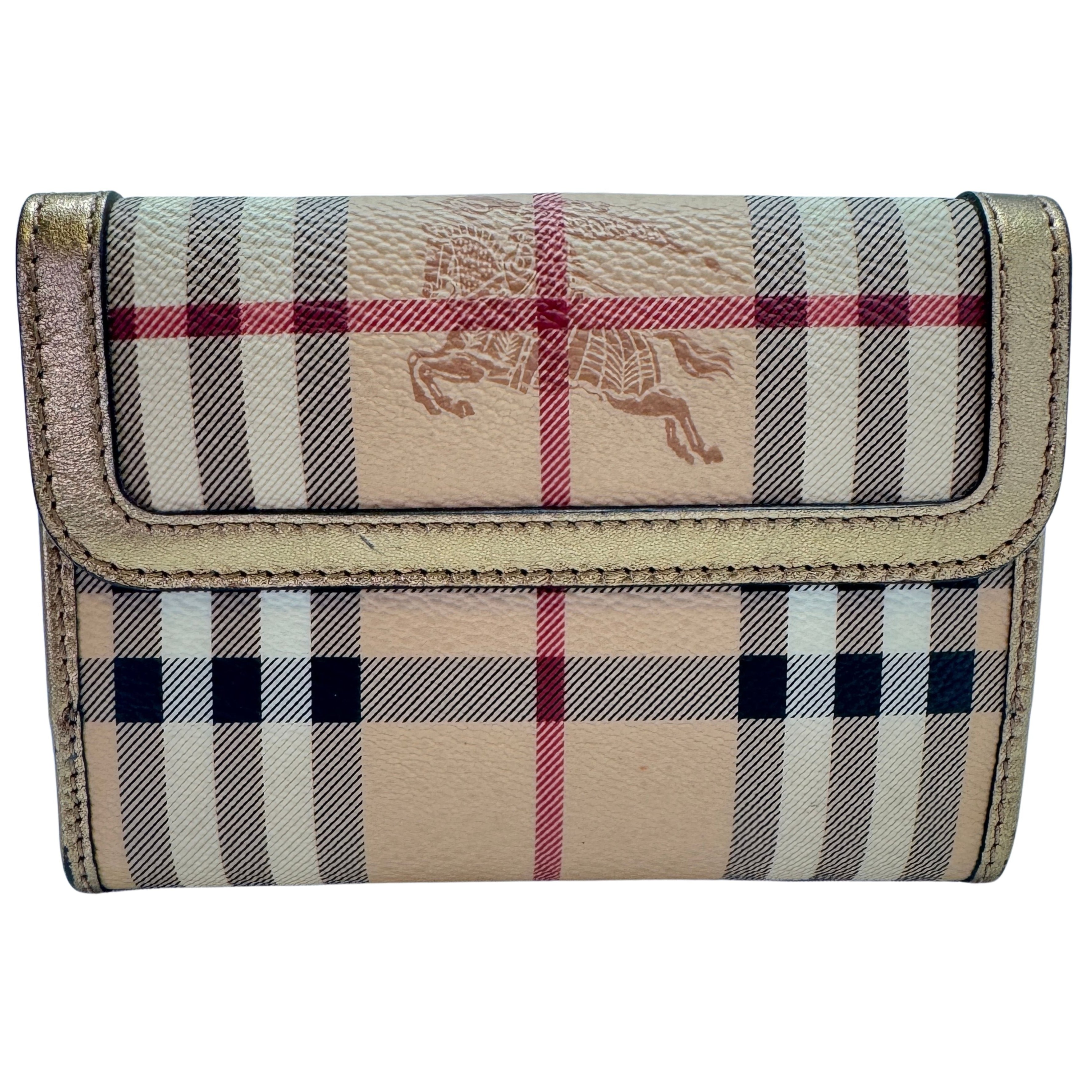 Burberry Wallet Leather Beige