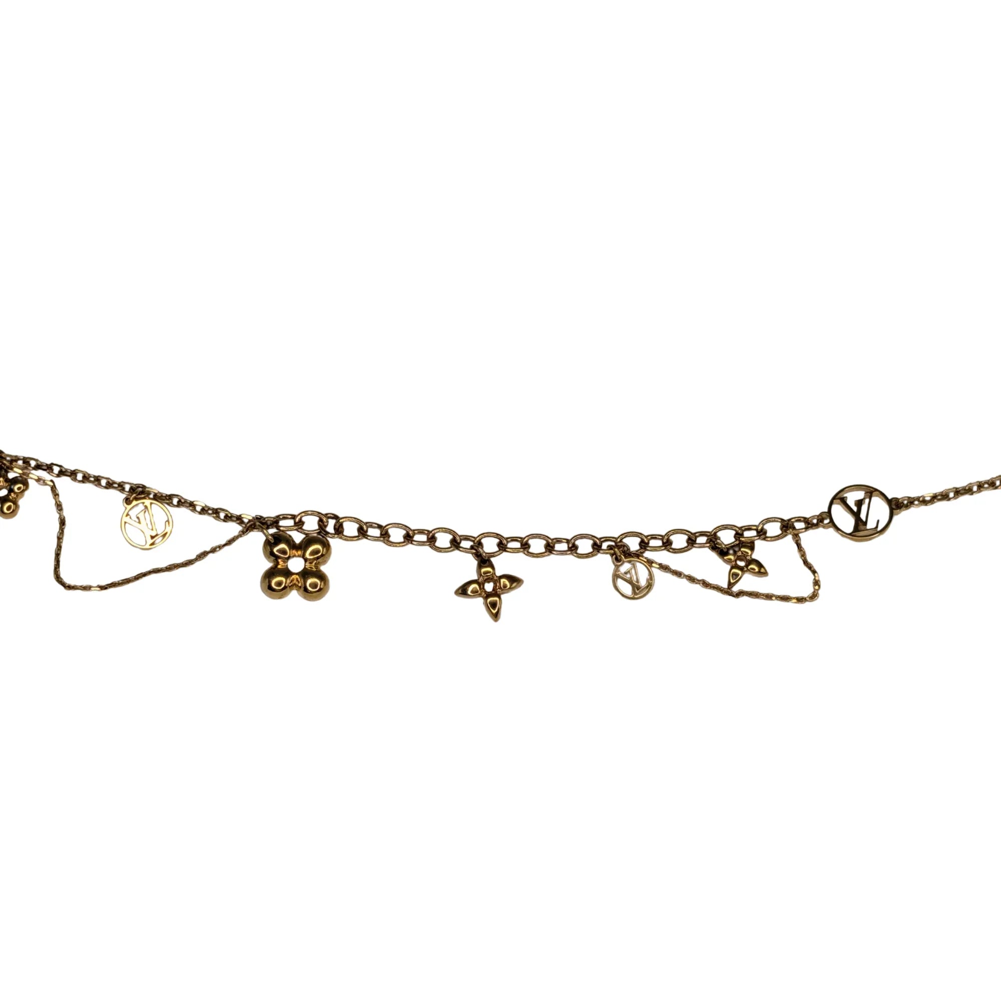 Louis Vuitton Blooming Supple Necklace Gold Tone - Lost Designer