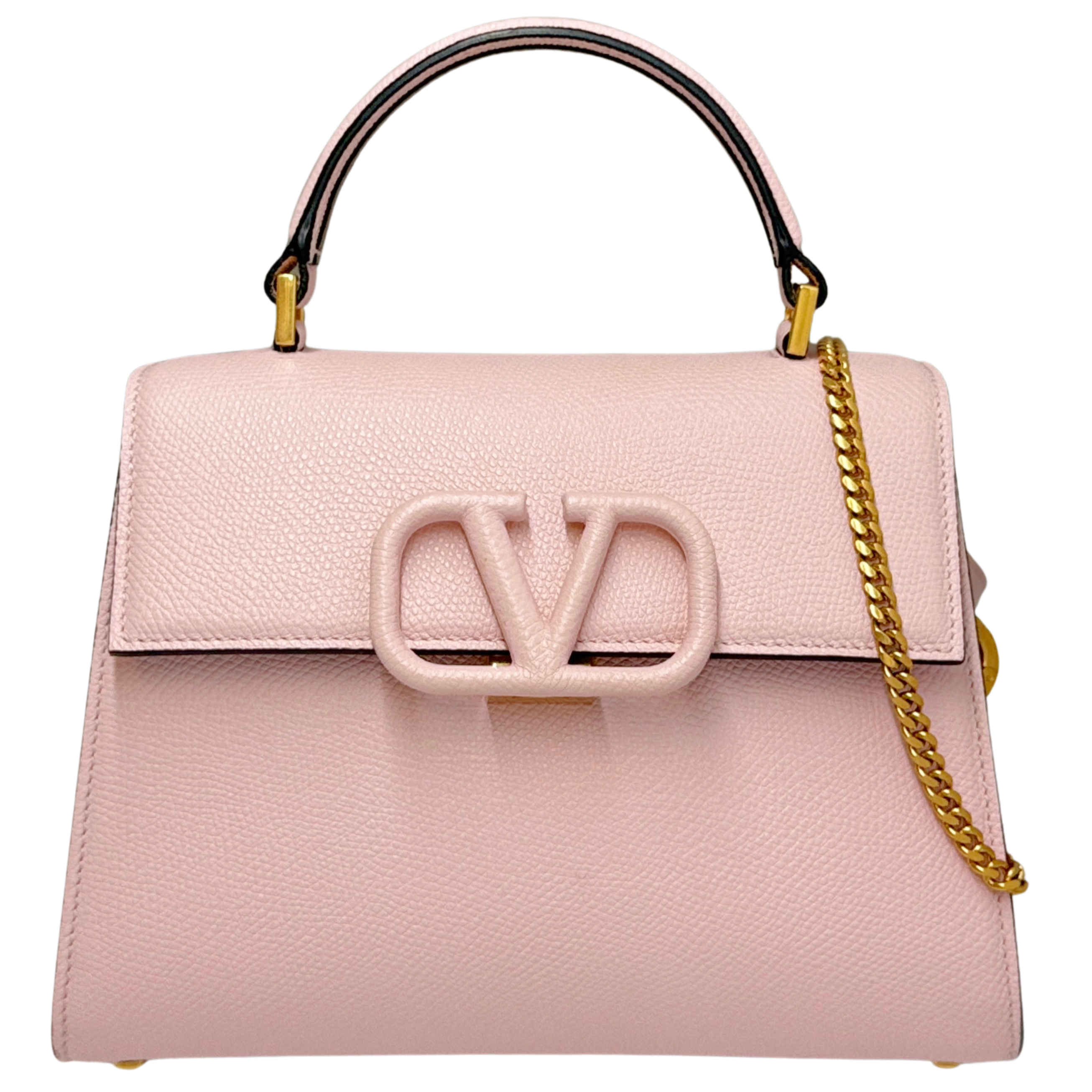 Valentino Garavani Small VSling Shoulder Bag Leather Pink
