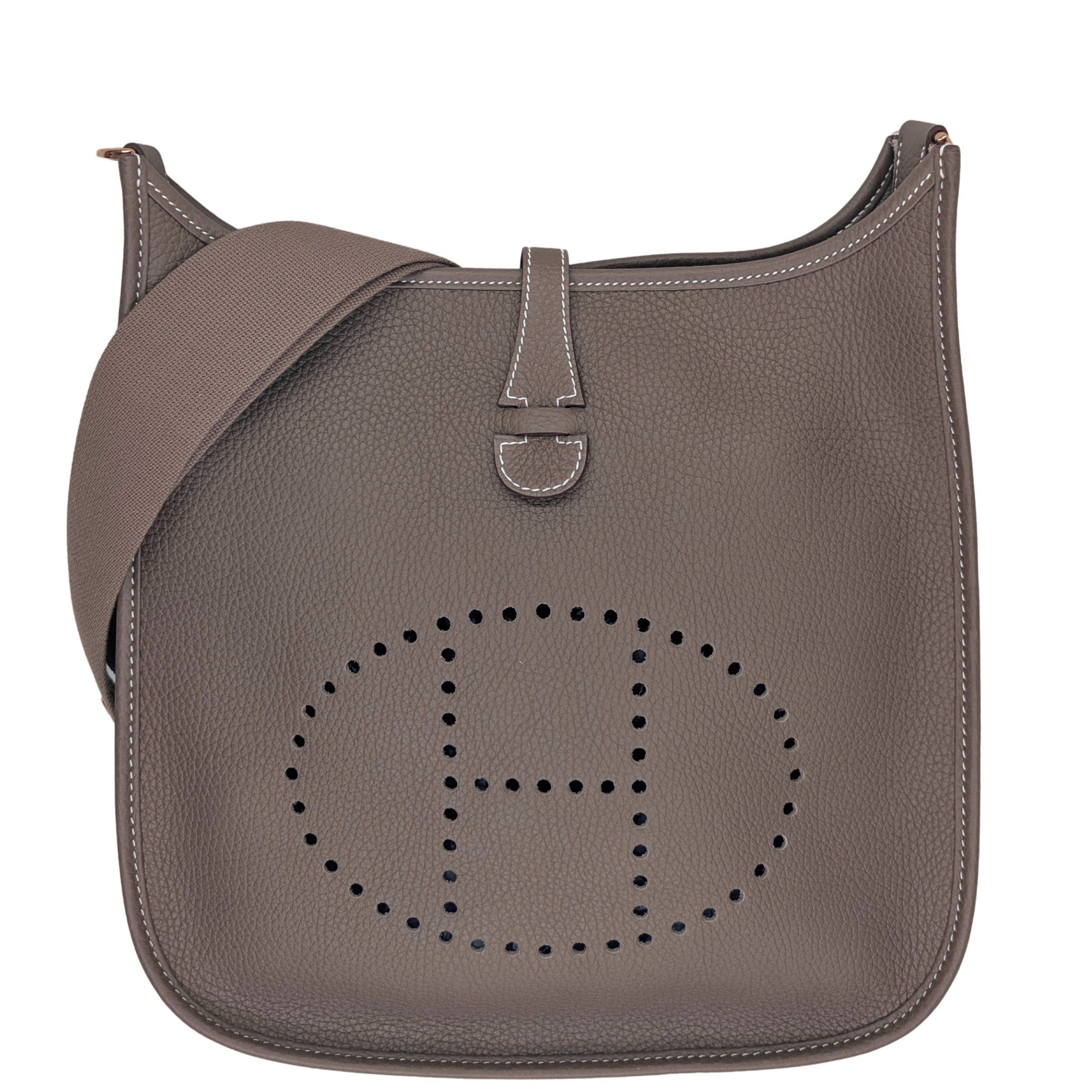 Hermes Evelyne III 29 Taurillon Clemence Etoupe Stamp U