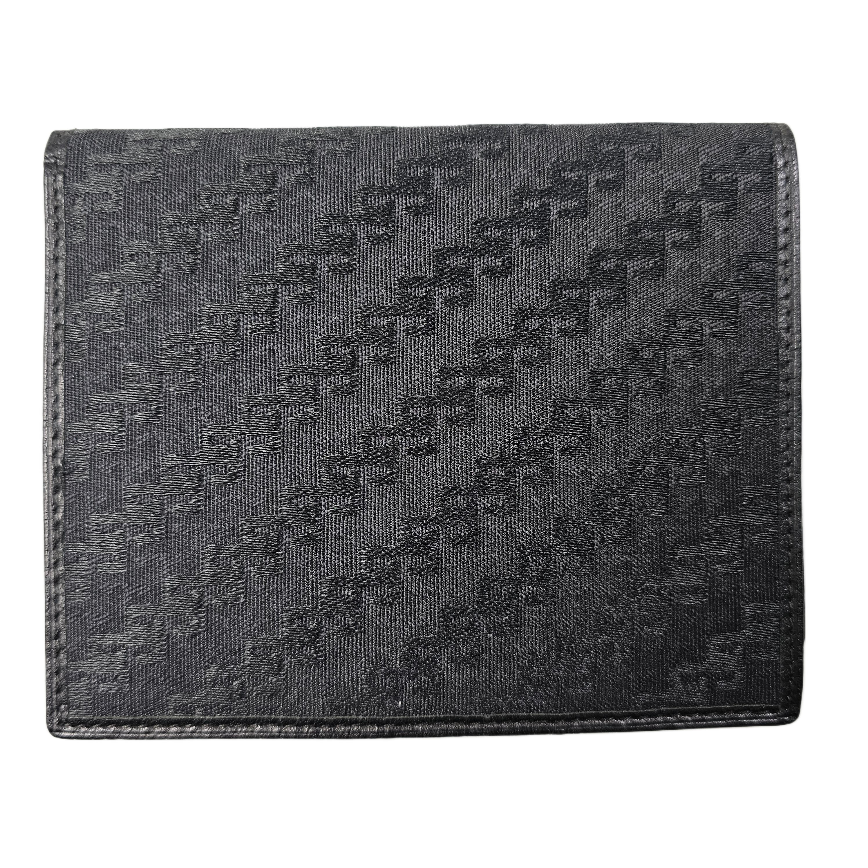 Gucci Black Monogram & Canvas Wallet