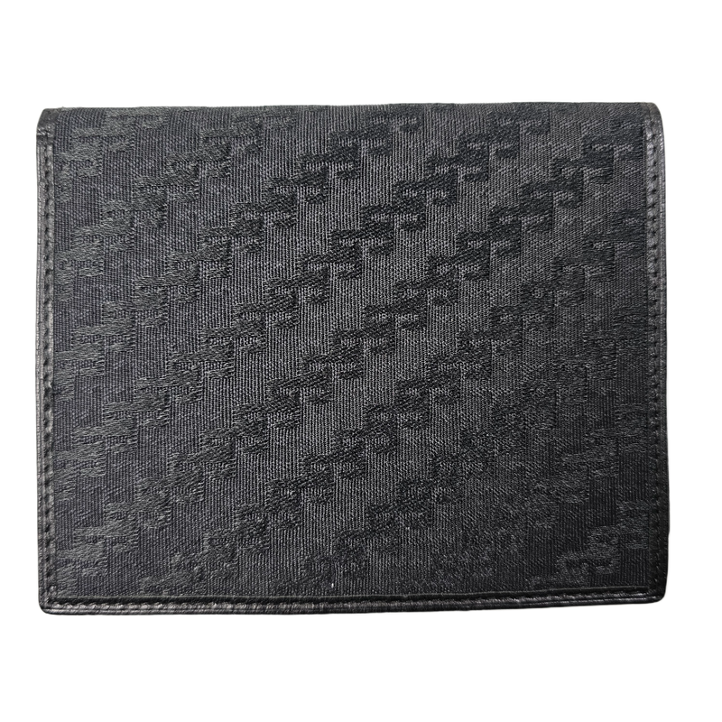 Gucci Black Monogram & Canvas Wallet