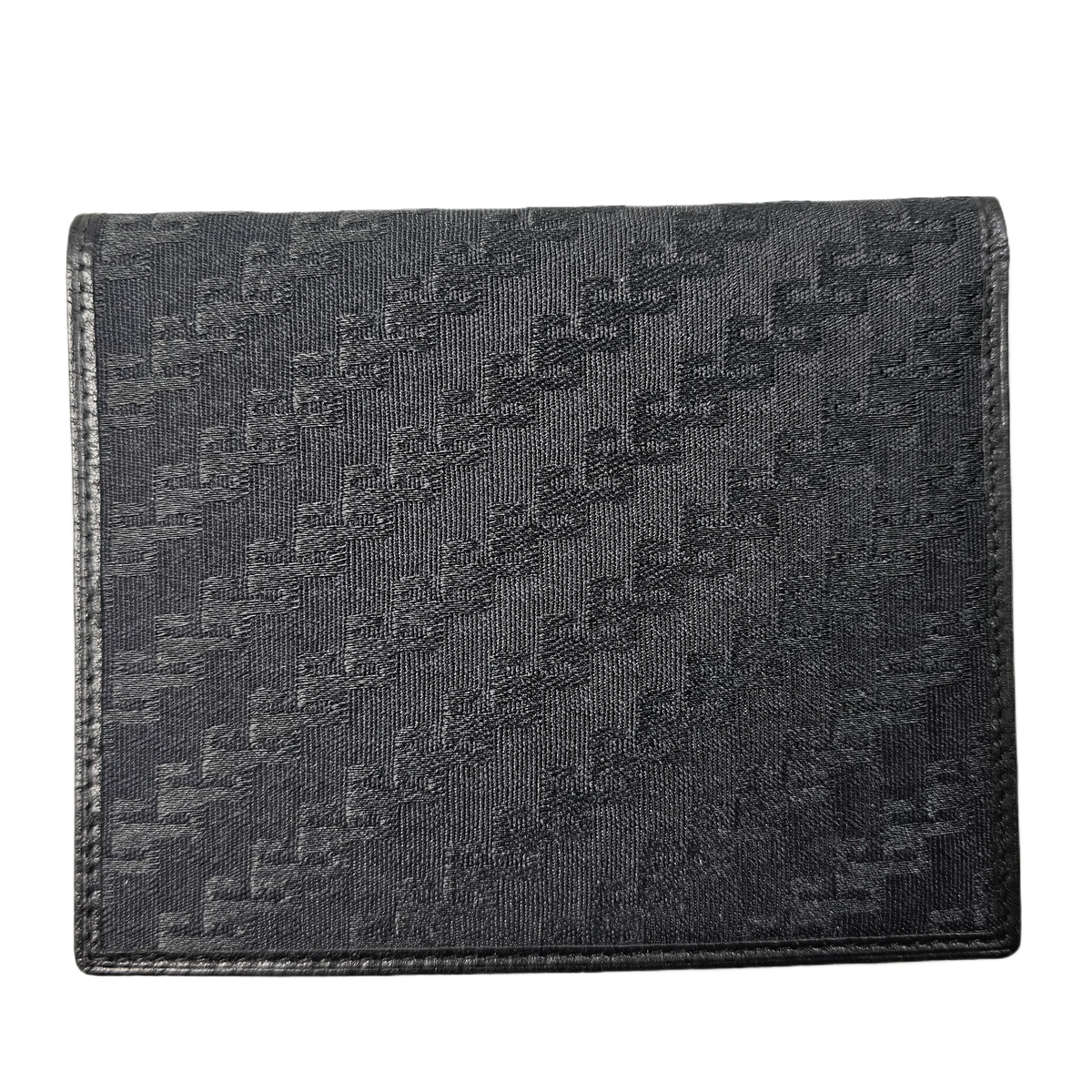 Gucci Black Monogram & Canvas Wallet - Lost Designer