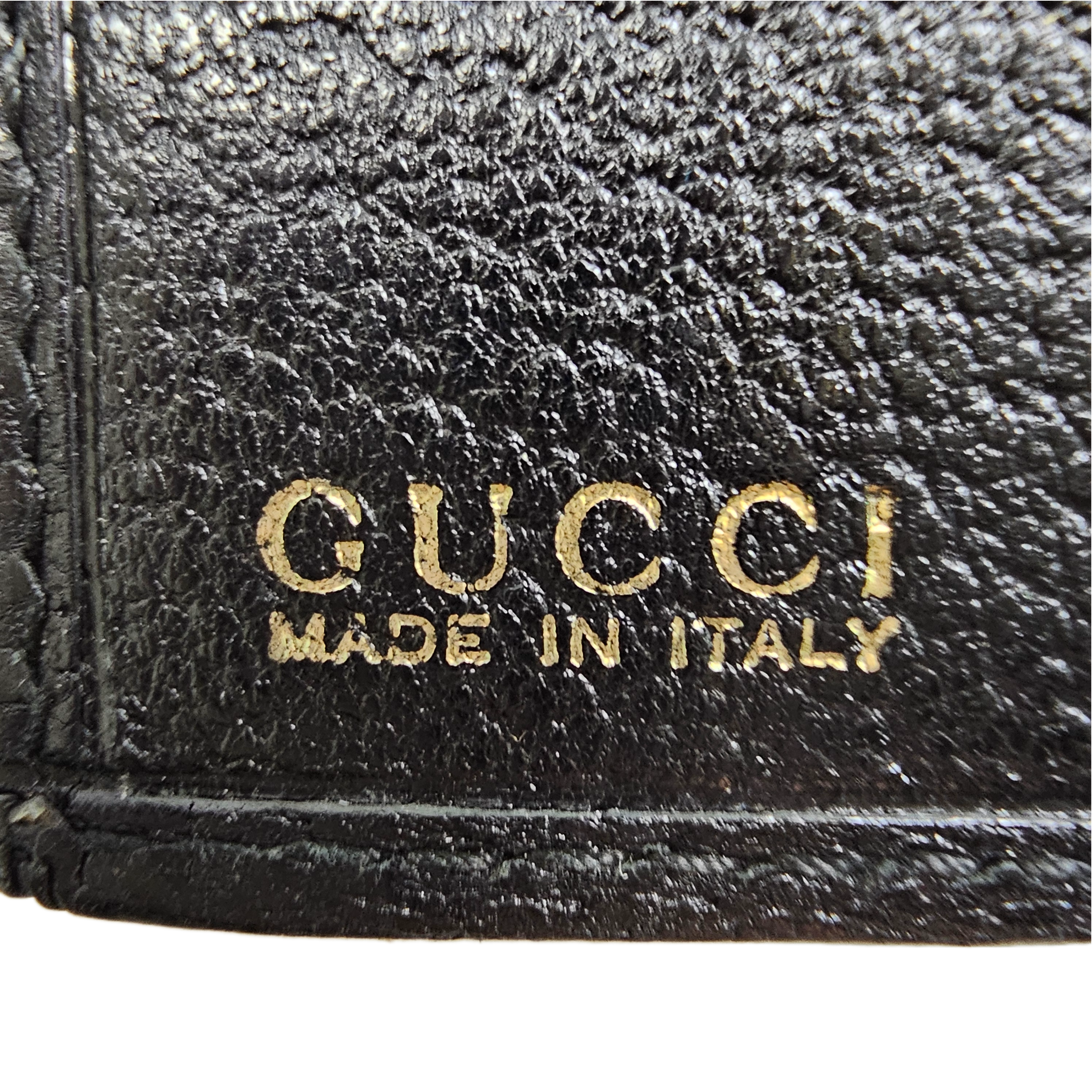 Gucci Black Monogram & Canvas Wallet