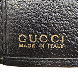 Gucci Black Monogram & Canvas Wallet