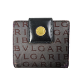 Bvlgari Beige Monogram & Canvas Wallet