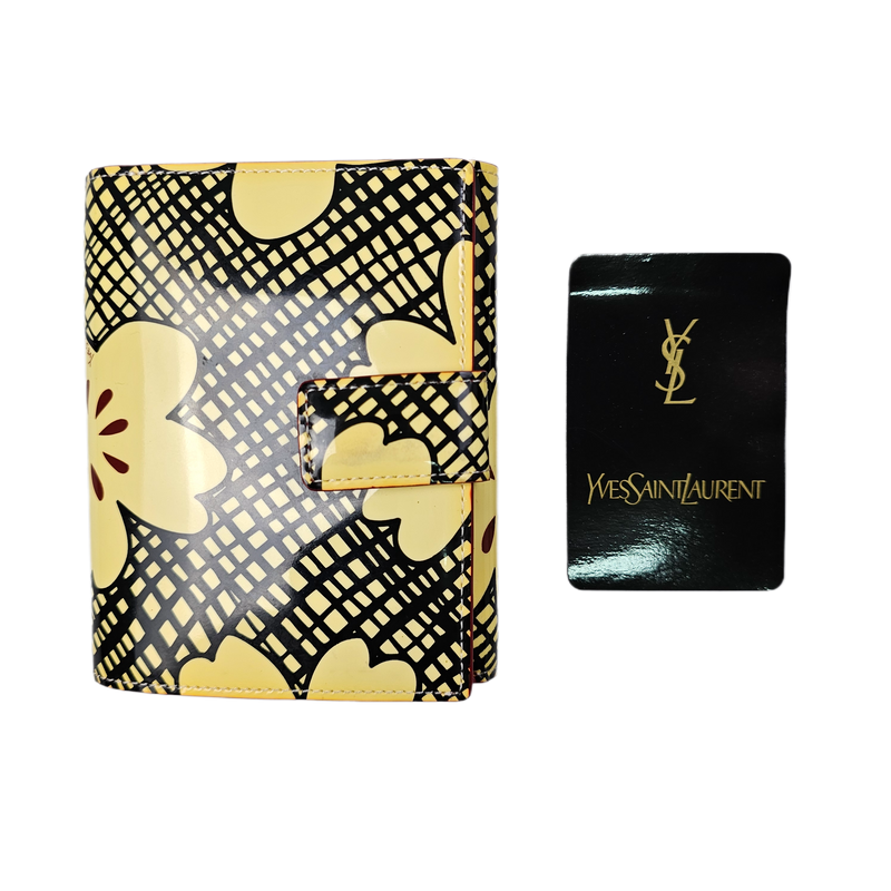 Yves Saint Laurent Abstract Canvas Wallet