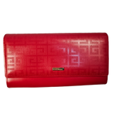 Givenchy Red Leather Long Wallet