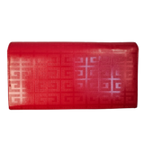 Givenchy Red Leather Long Wallet