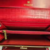 Givenchy Red Leather Long Wallet