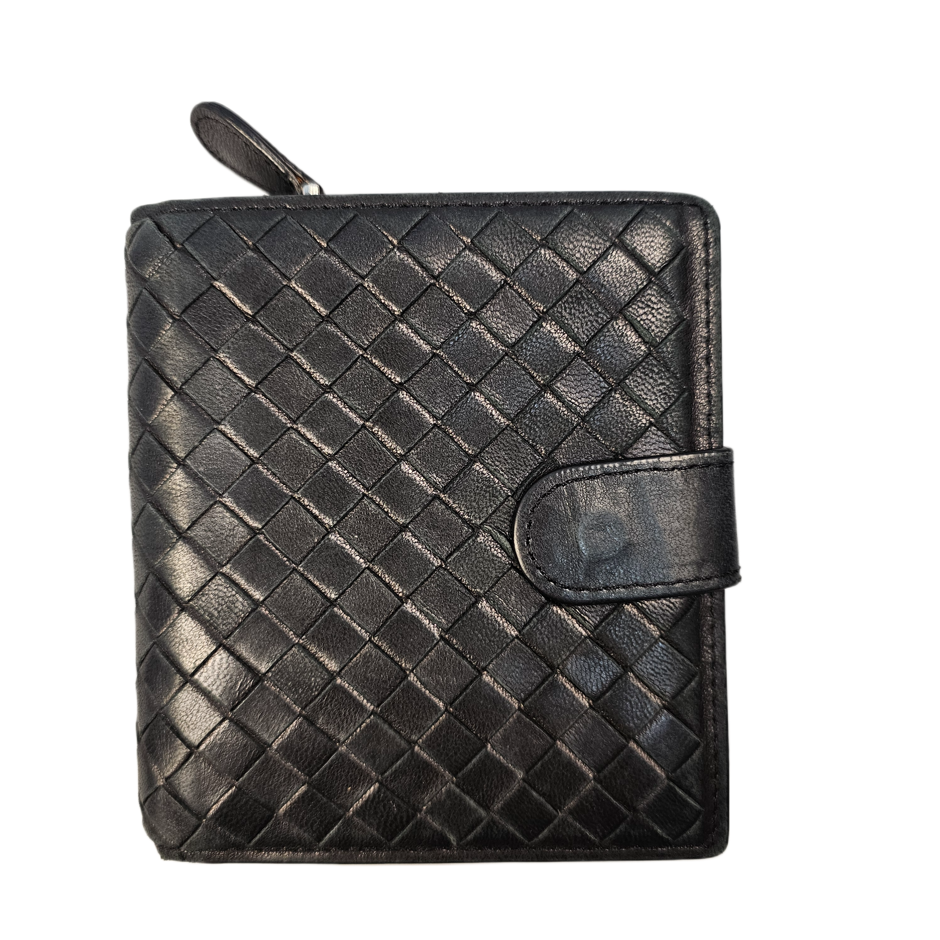 Bottega Veneta Intrecciato Black Leather Wallet