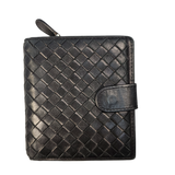 Bottega Veneta Intrecciato Black Leather Wallet