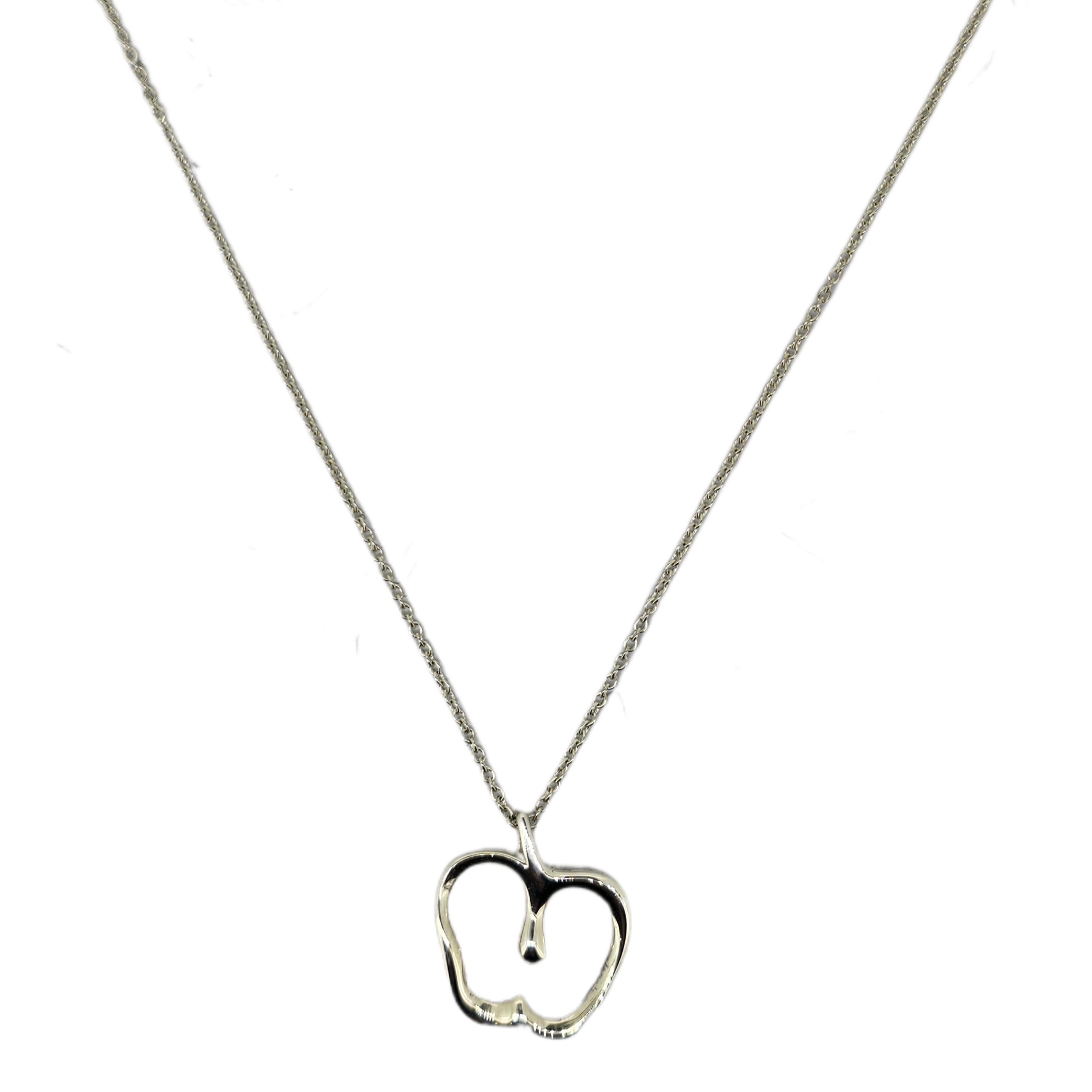 Tiffany & Co Sterling Silver Apple Necklace