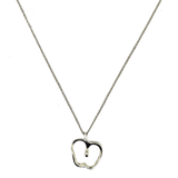 Tiffany & Co Sterling Silver Apple Necklace