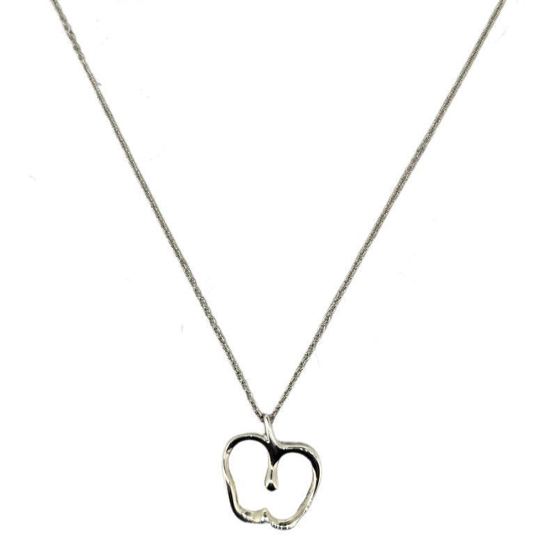 Tiffany & Co Sterling Silver Apple Necklace