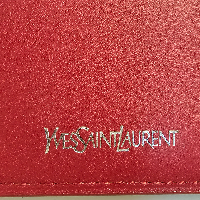 Yves Saint Laurent Abstract Canvas Wallet