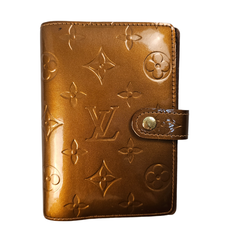 Louis Vuitton Vernis Monogram Bronze Leather Agenda