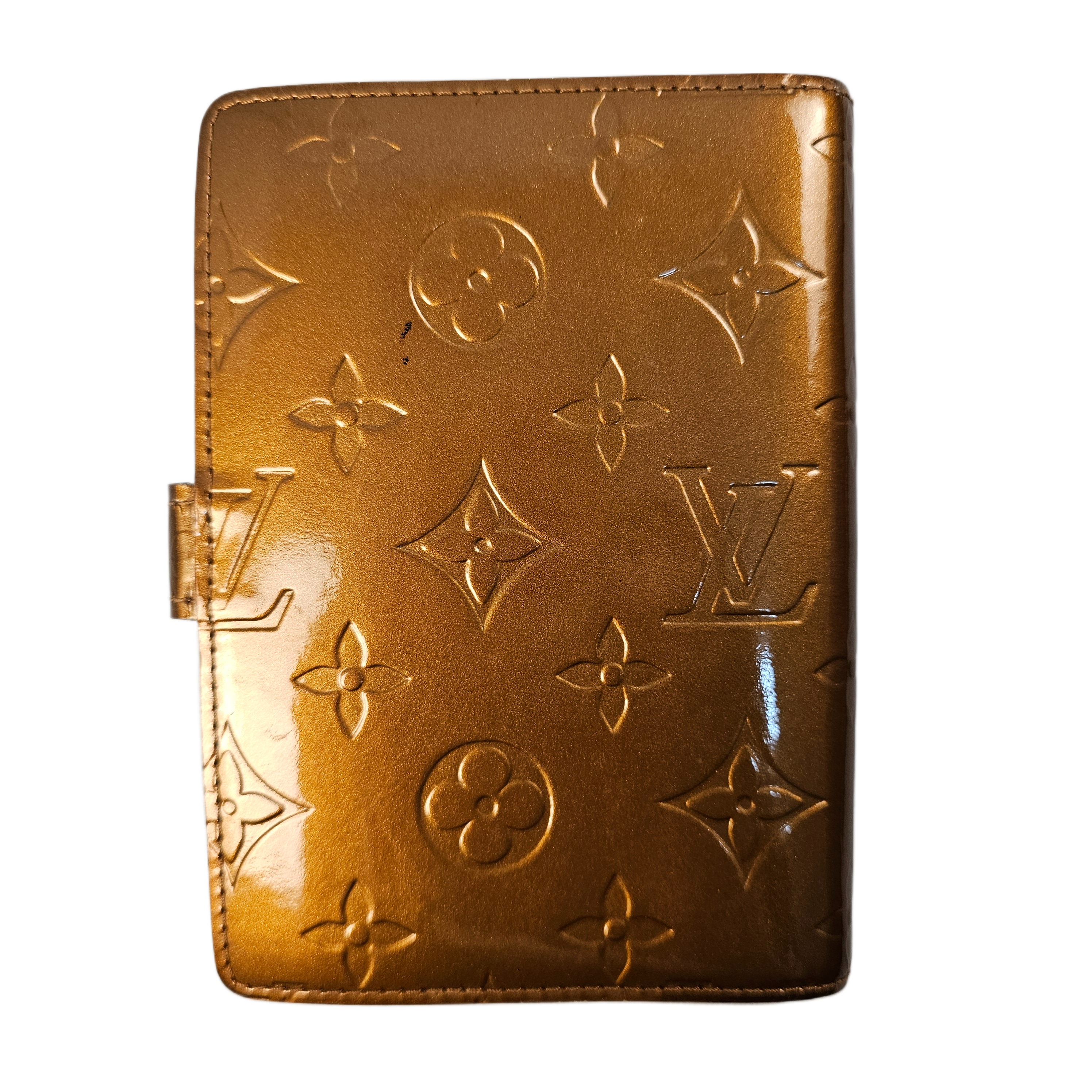 Louis Vuitton Vernis Monogram Bronze Leather Agenda