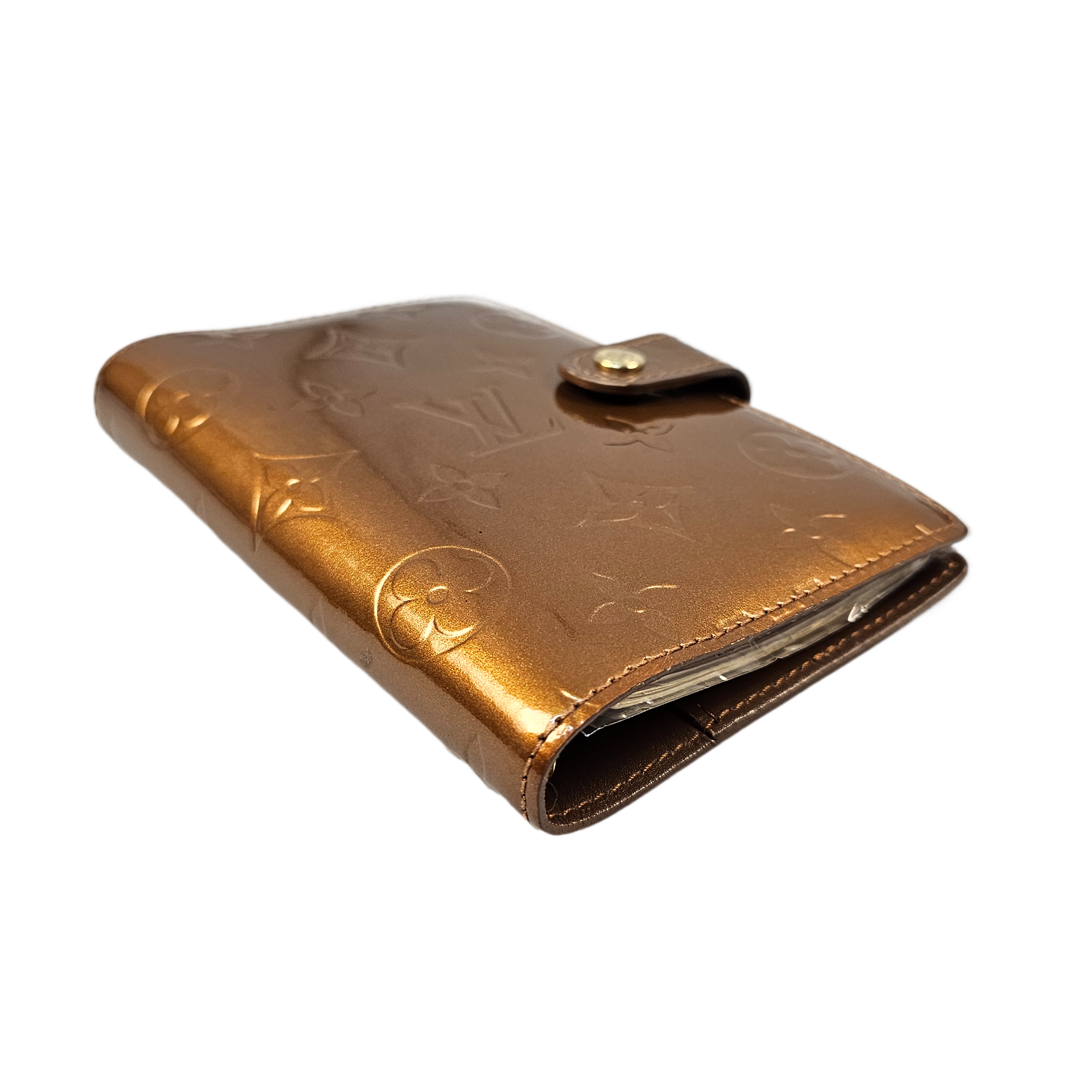 Louis Vuitton Vernis Monogram Bronze Leather Agenda