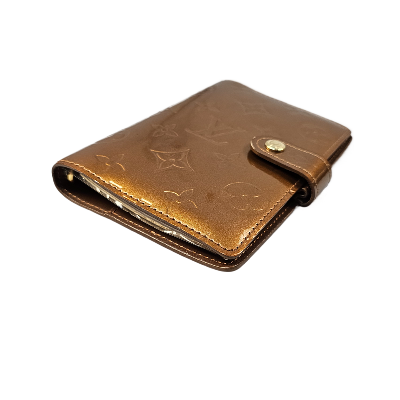 Louis Vuitton Vernis Monogram Bronze Leather Agenda