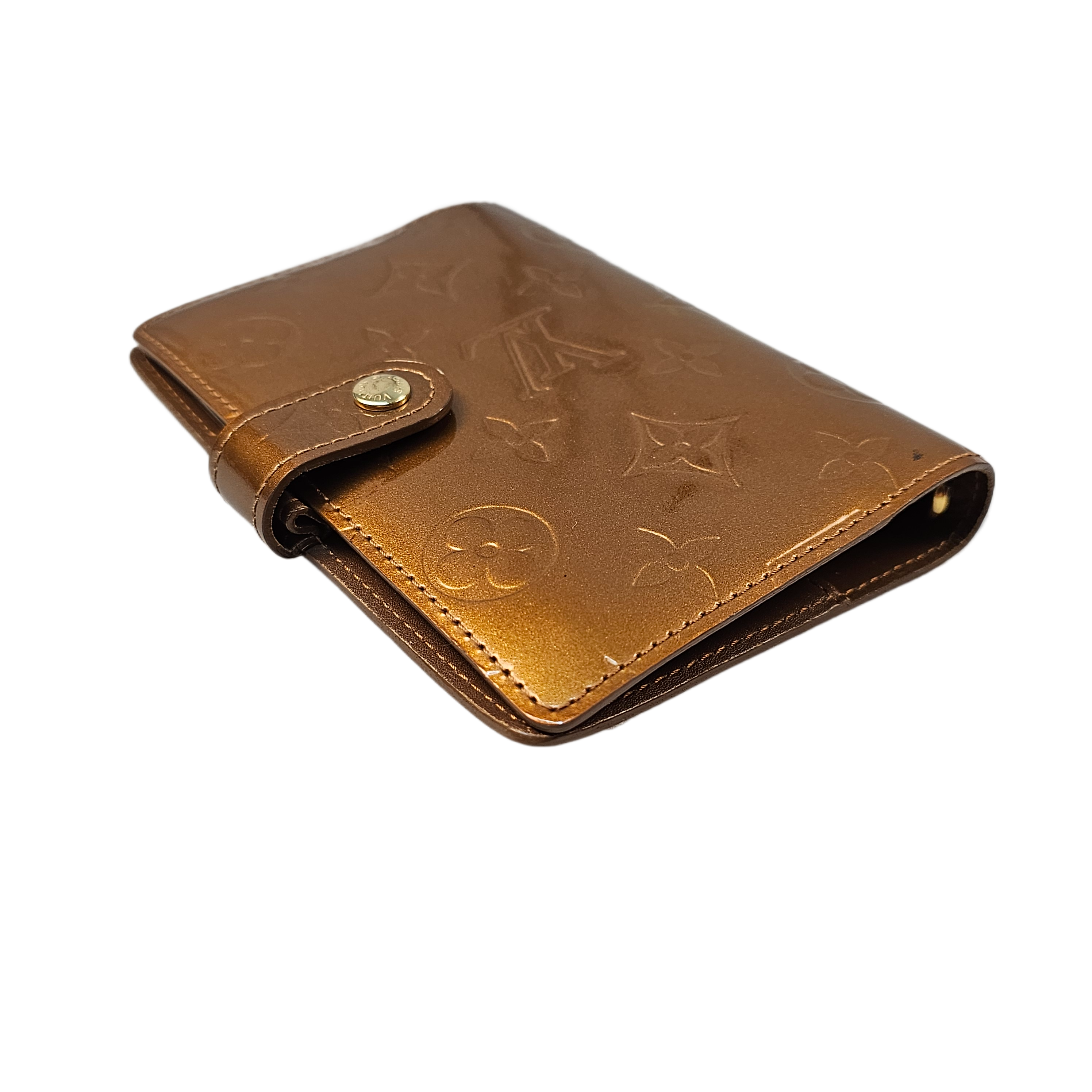 Louis Vuitton Vernis Monogram Bronze Leather Agenda