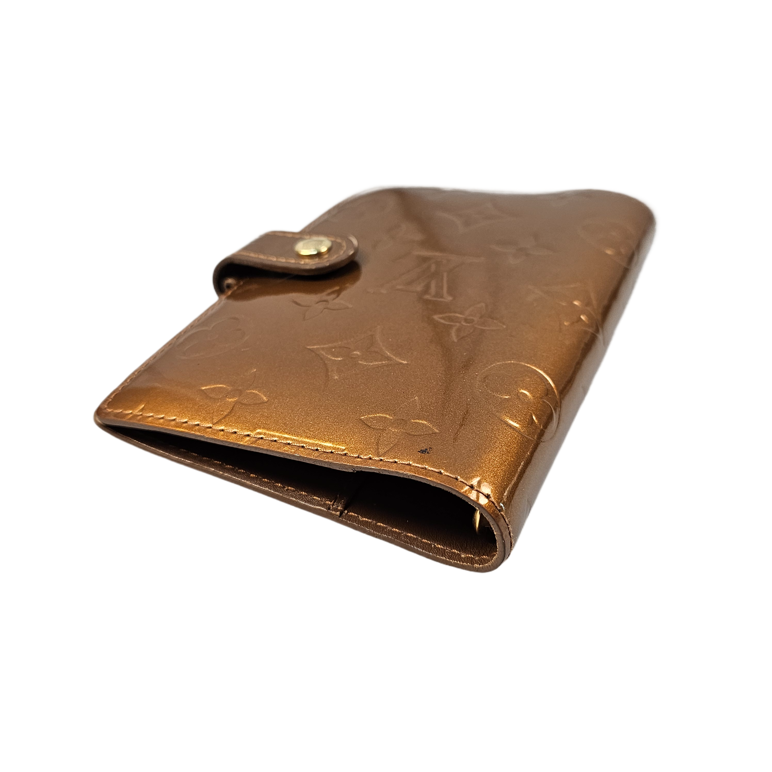 Louis Vuitton Vernis Monogram Bronze Leather Agenda