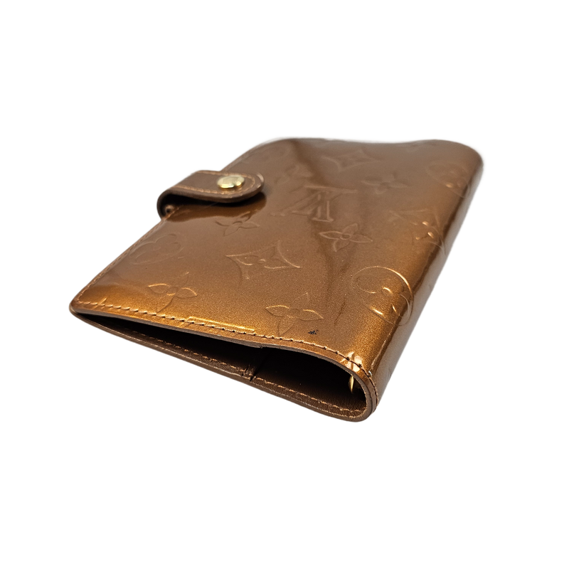 Louis Vuitton Vernis Monogram Bronze Leather Agenda