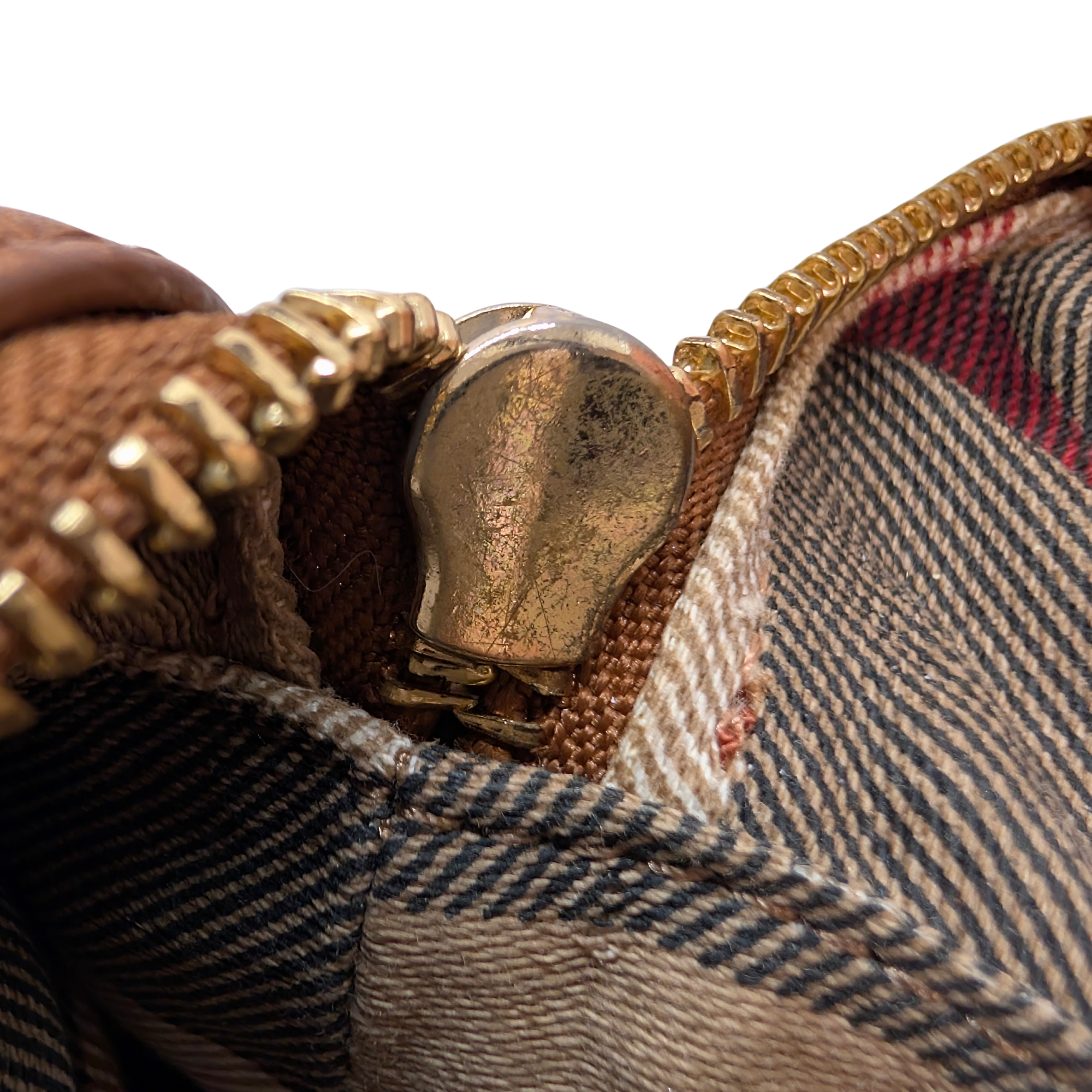 Burberry Embroidered Canvas X Leather Bowling Shoulder Bag